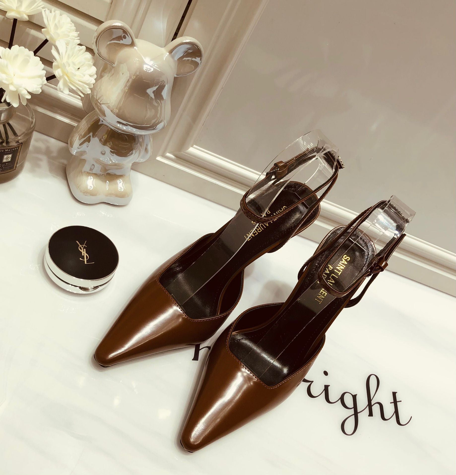 Pantofi Saint Laurent cu toc înalt