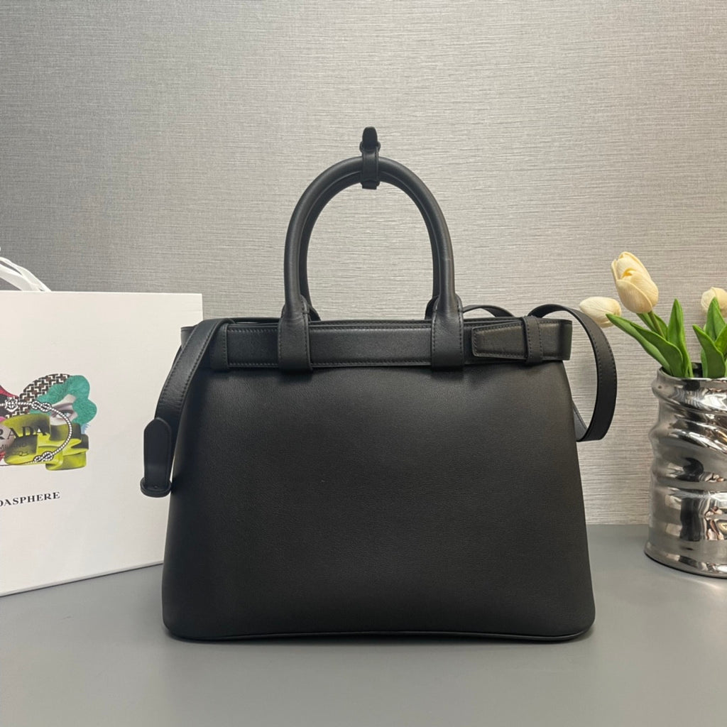 Prada IDouble Bag In Black Imitation Purses