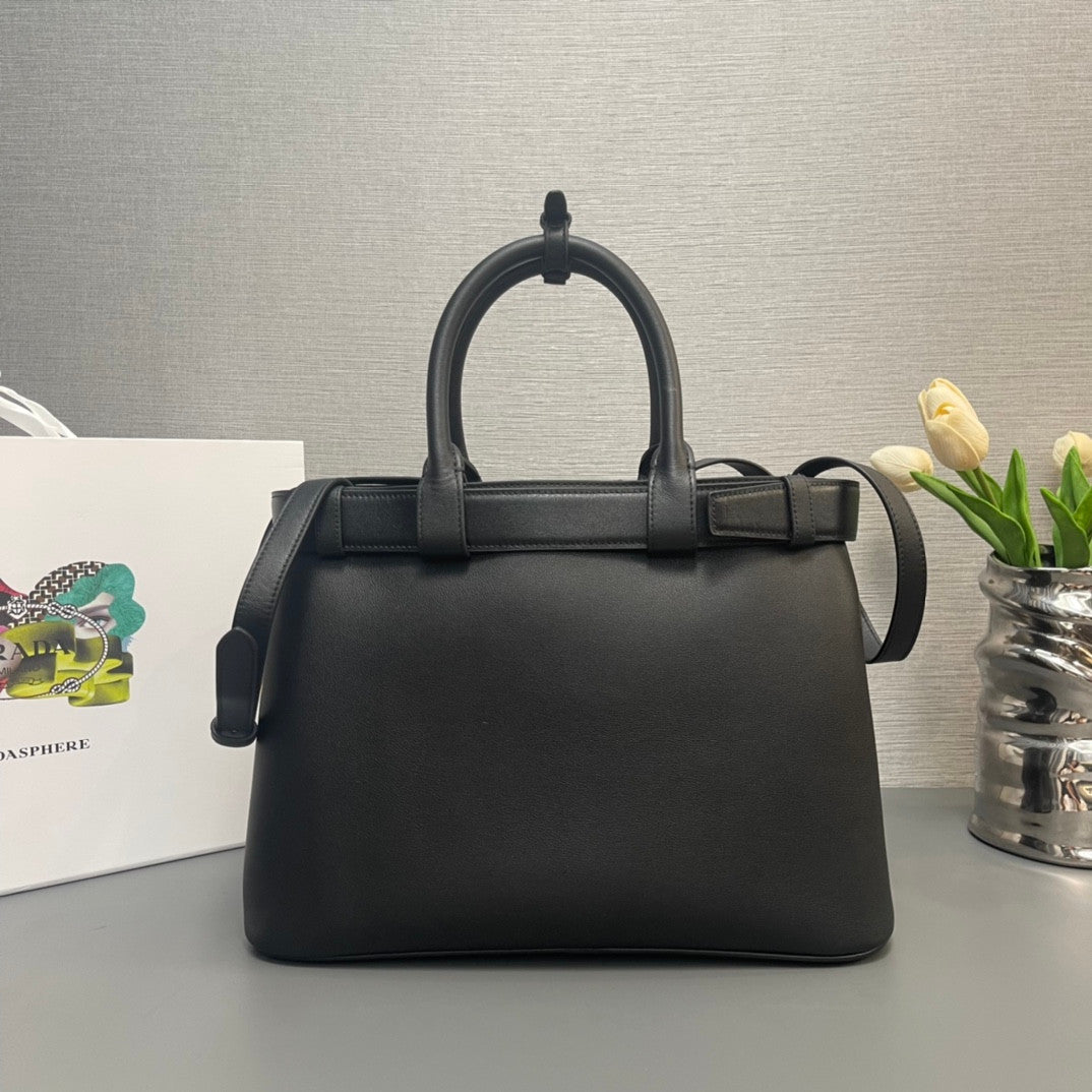 Prada IDouble Bag In Black Imitation Purses