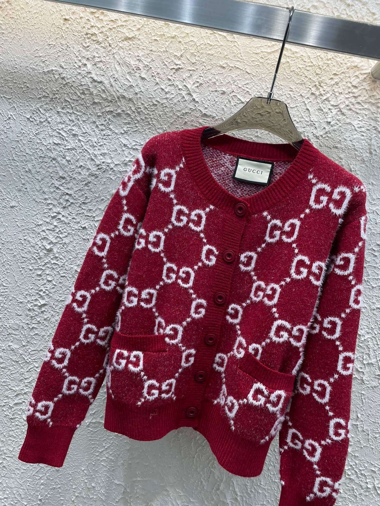 Cardigan Gucci in bordo