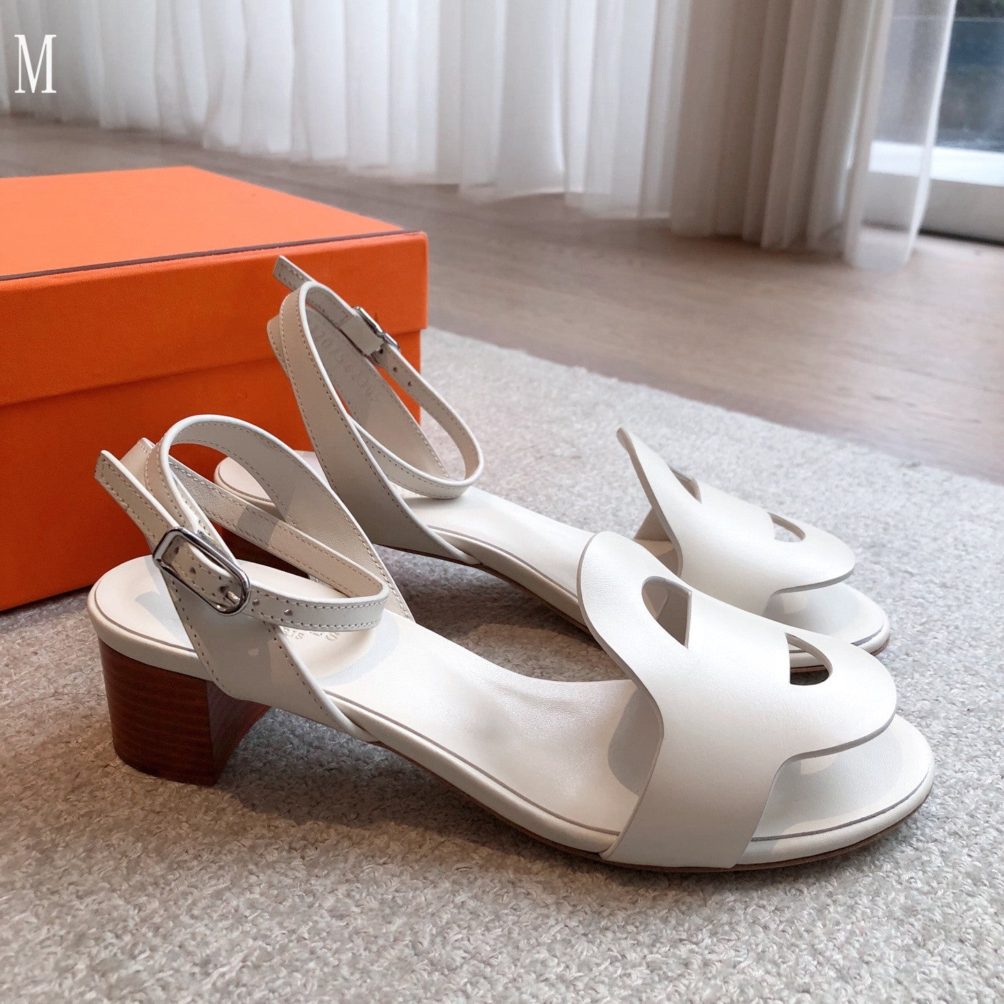 Hermes sandals leather