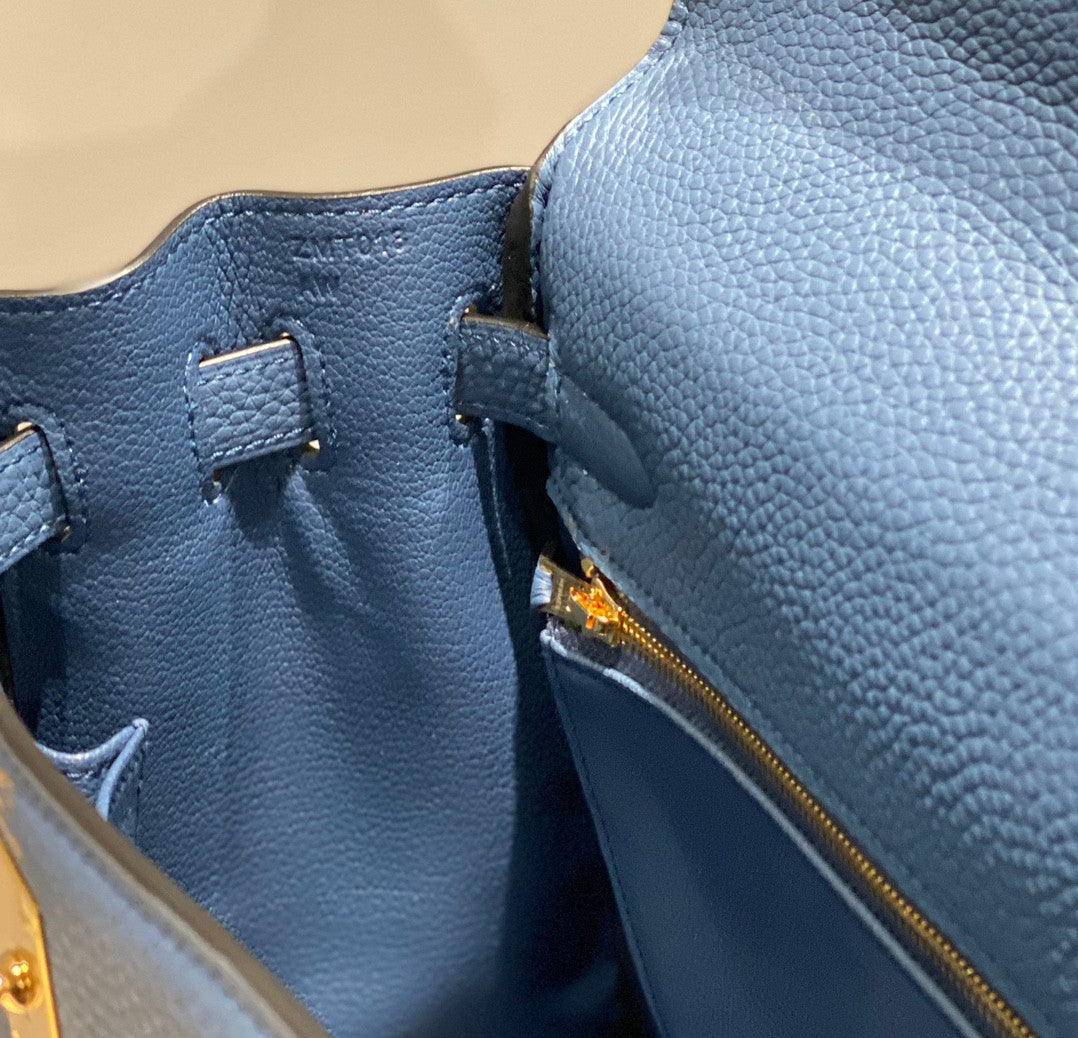 Hermes Kelly Agate Blue