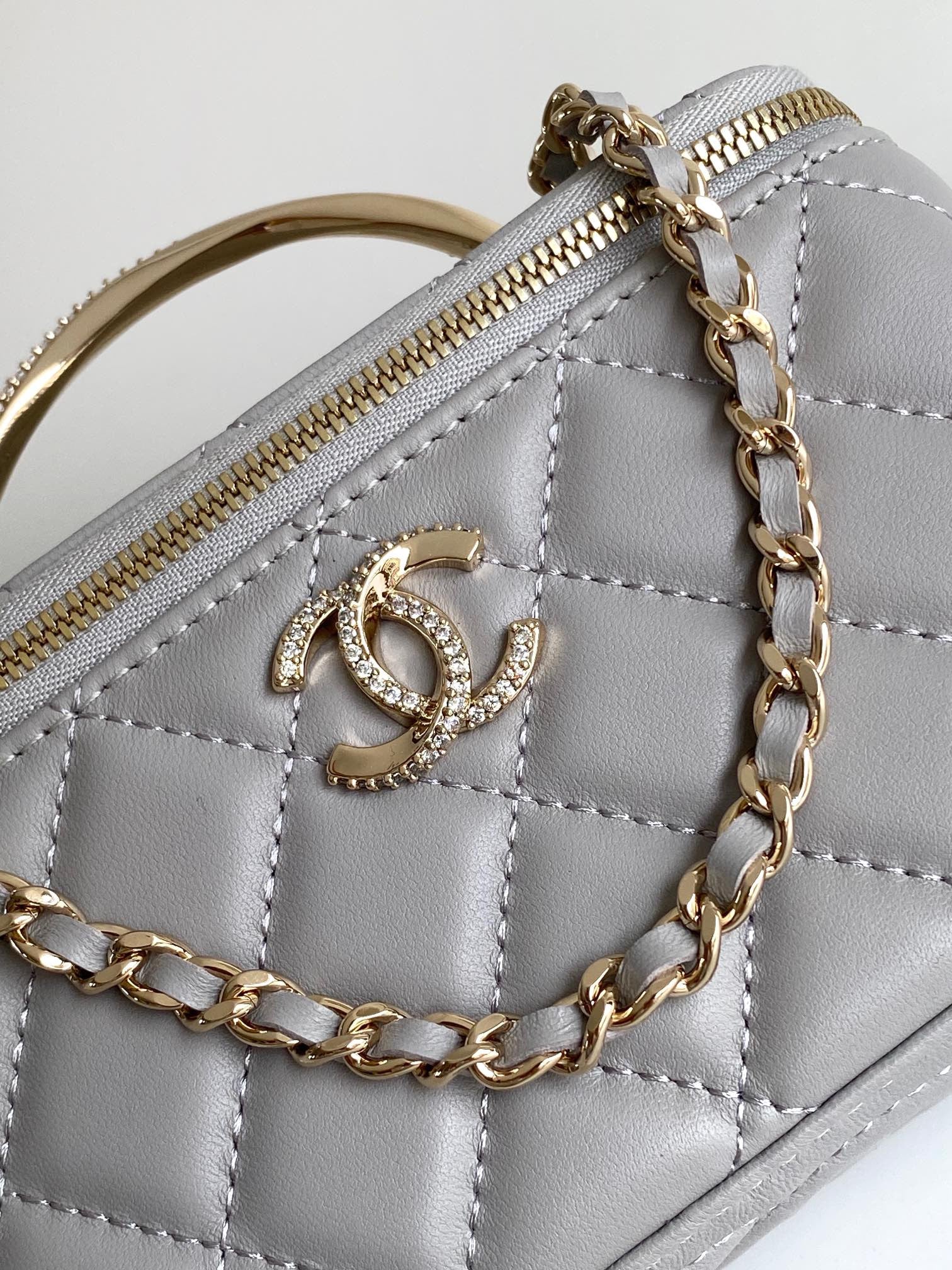 Chanel Case Bag in Grey