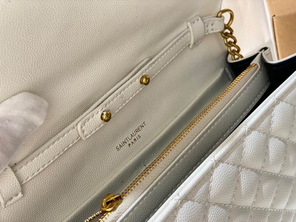 YSL Clutch Bag In Grain Leather