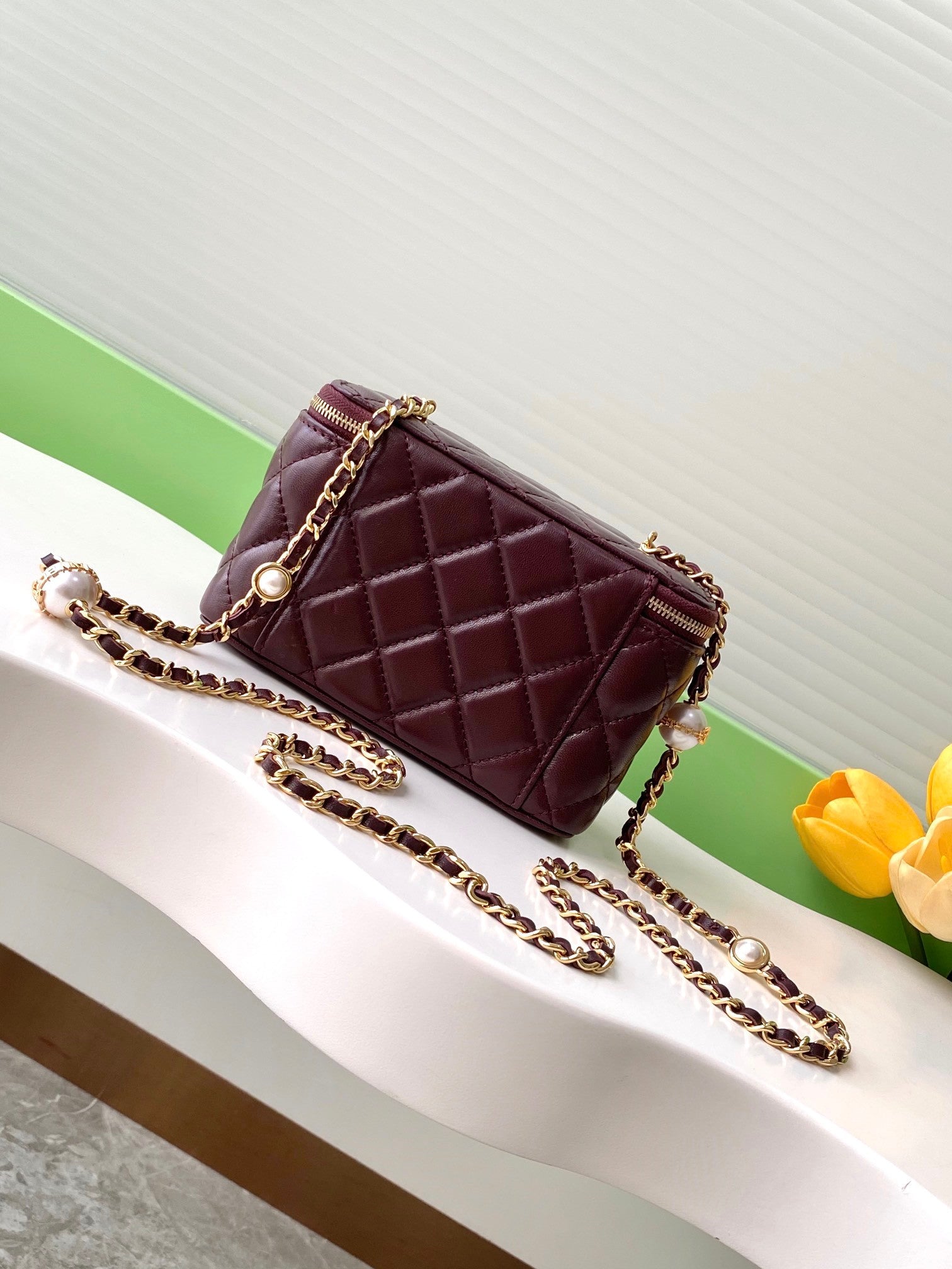 Chanel 24k Handbag Leather Purse