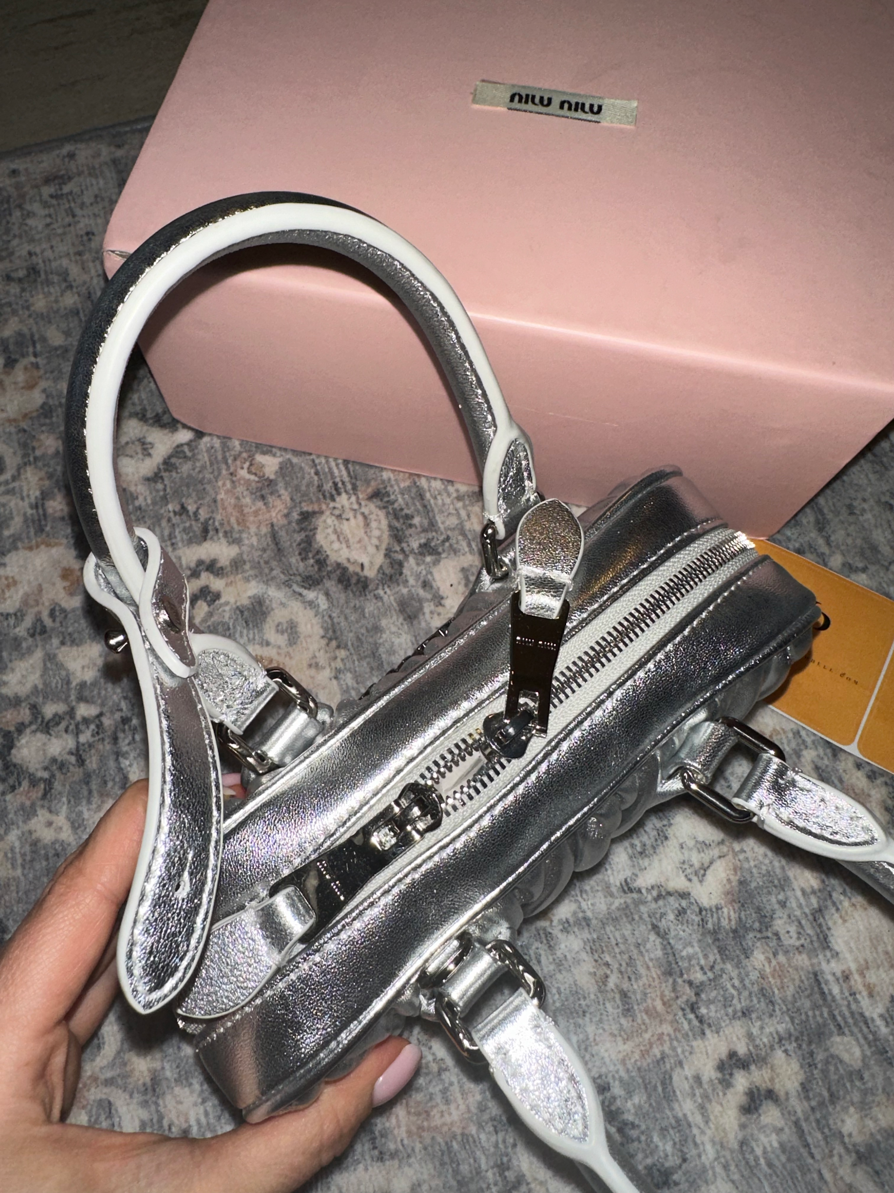 Miu Miu silver bag