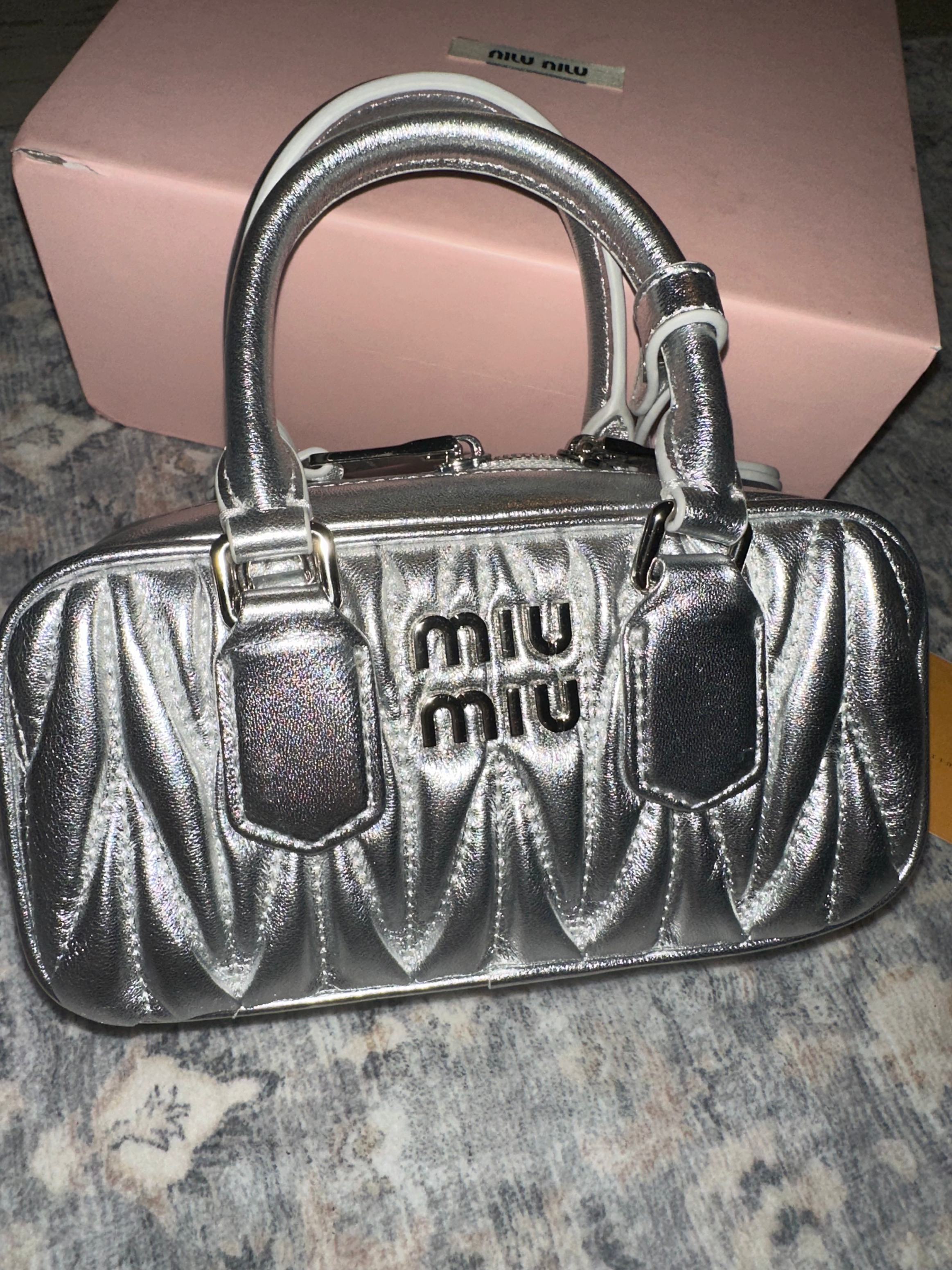 Miu Miu silver bag