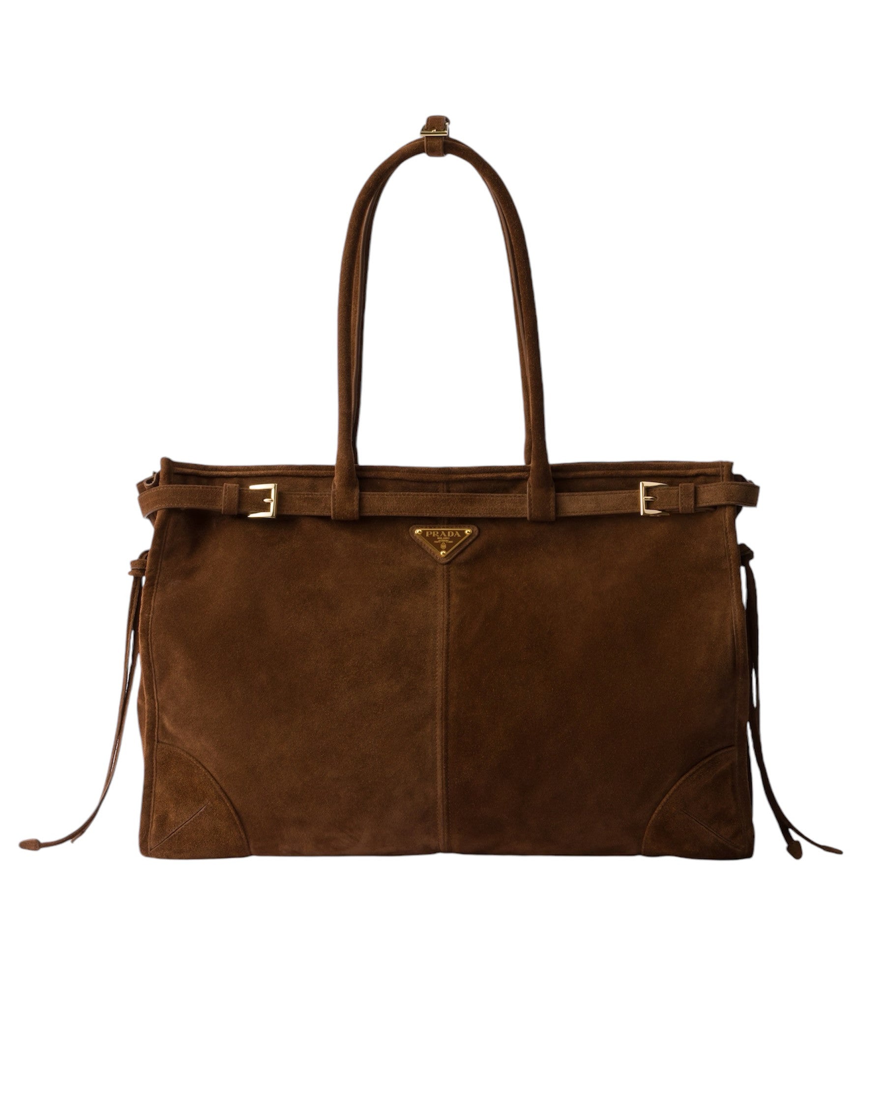 Large Prada Suede Handbag