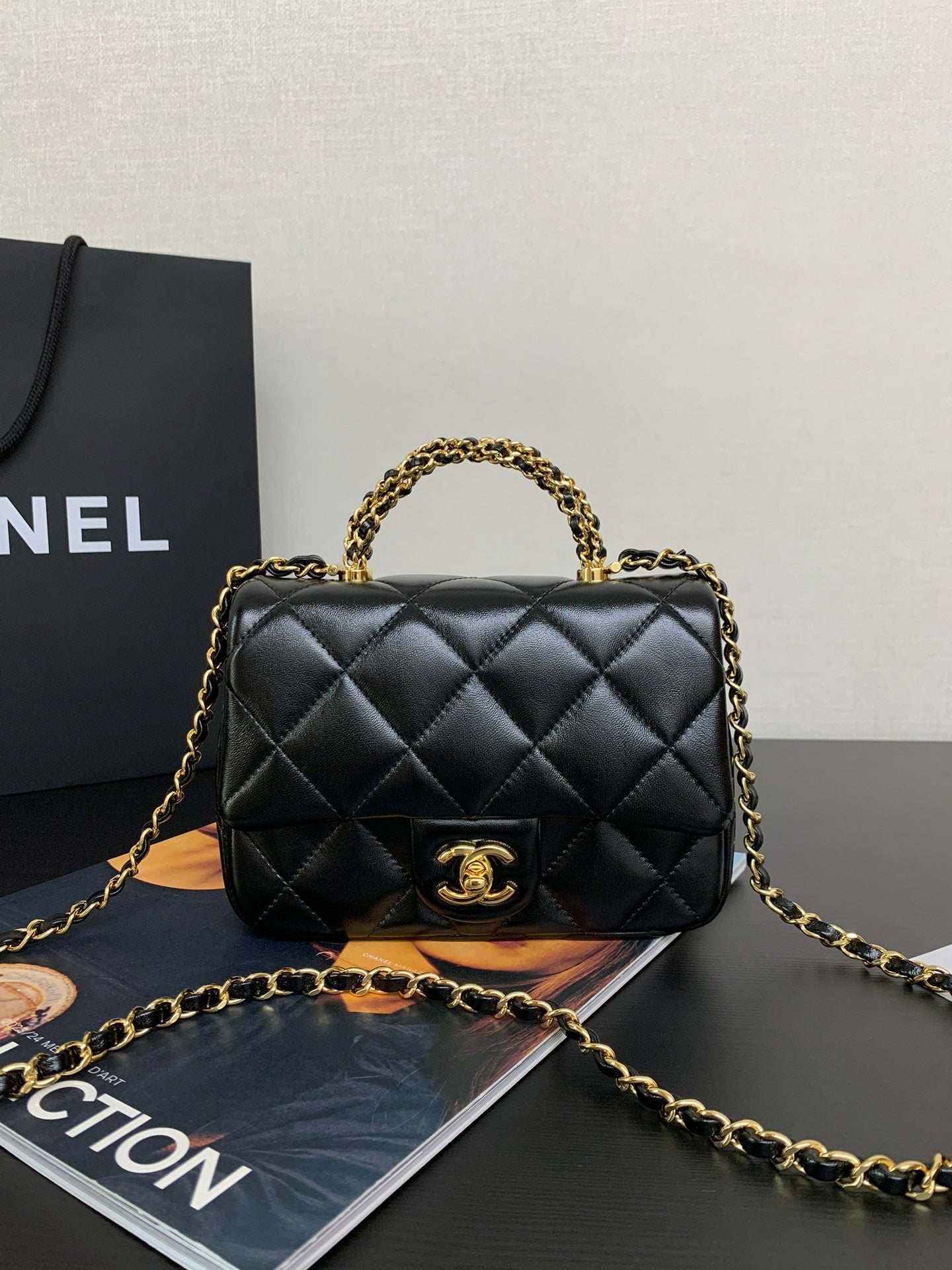 Chanel Mini Flap Bag Top Handle
