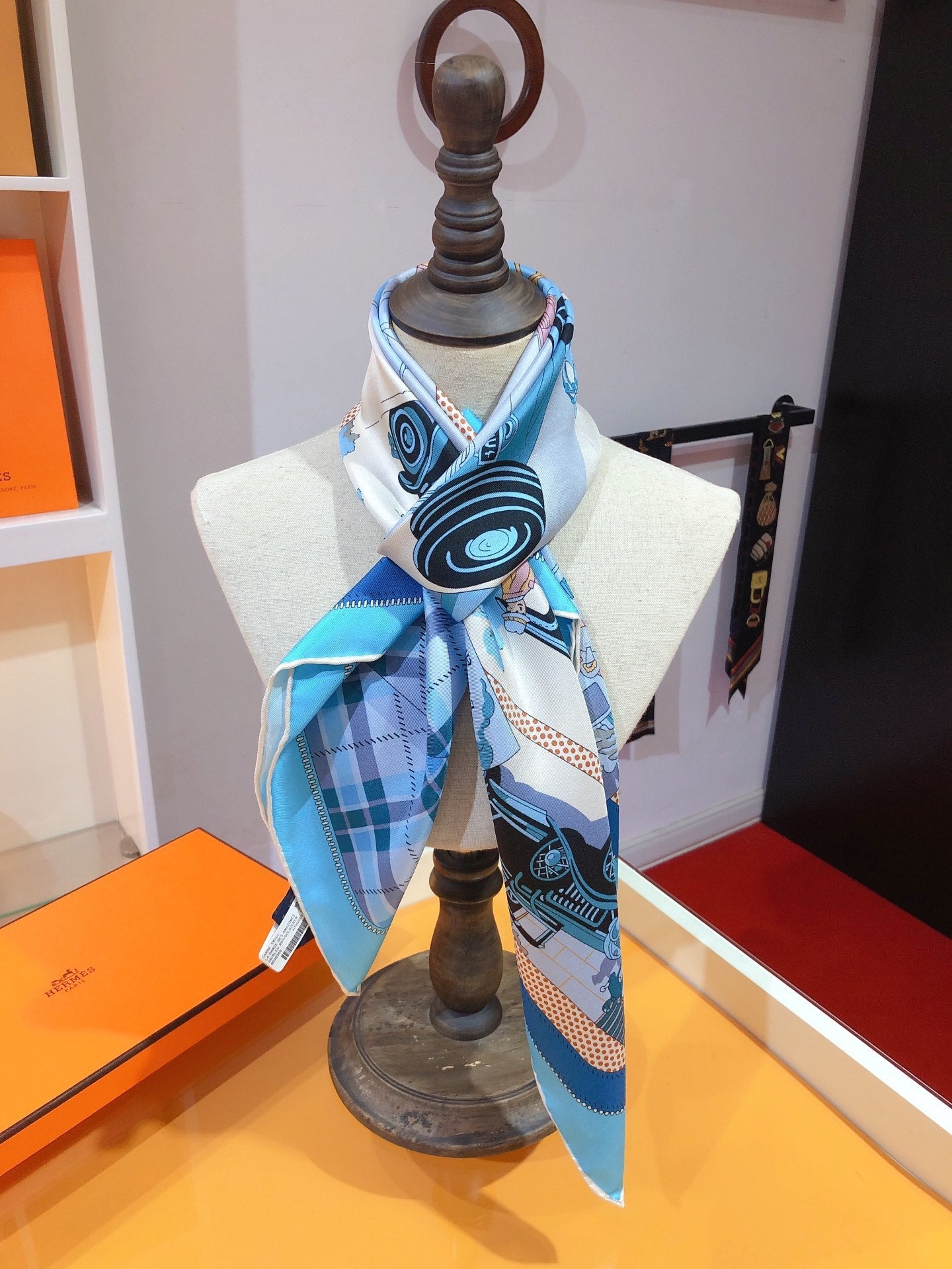Hermes silk scarf