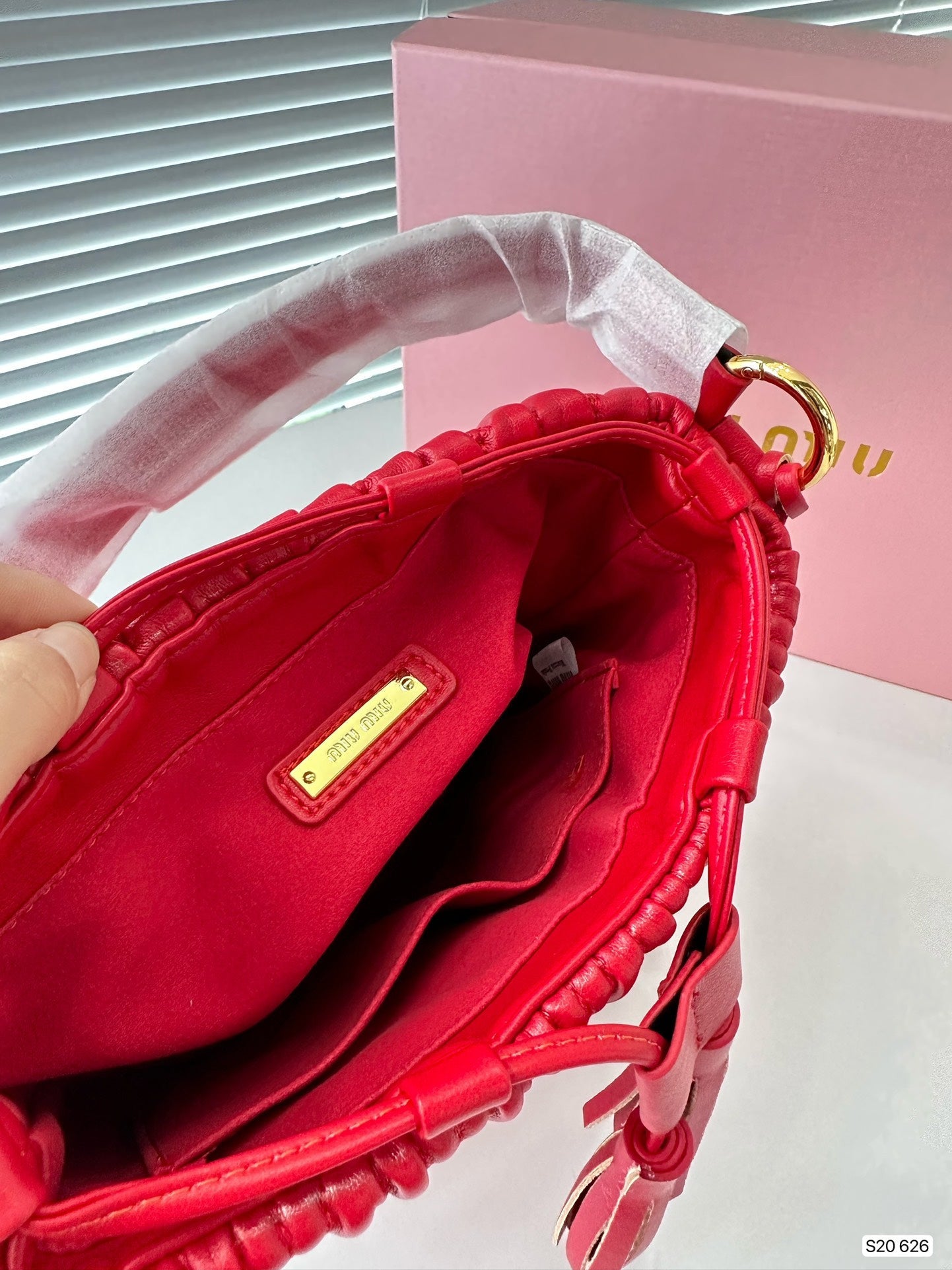 MIU MIU Nappa Bucket Bag