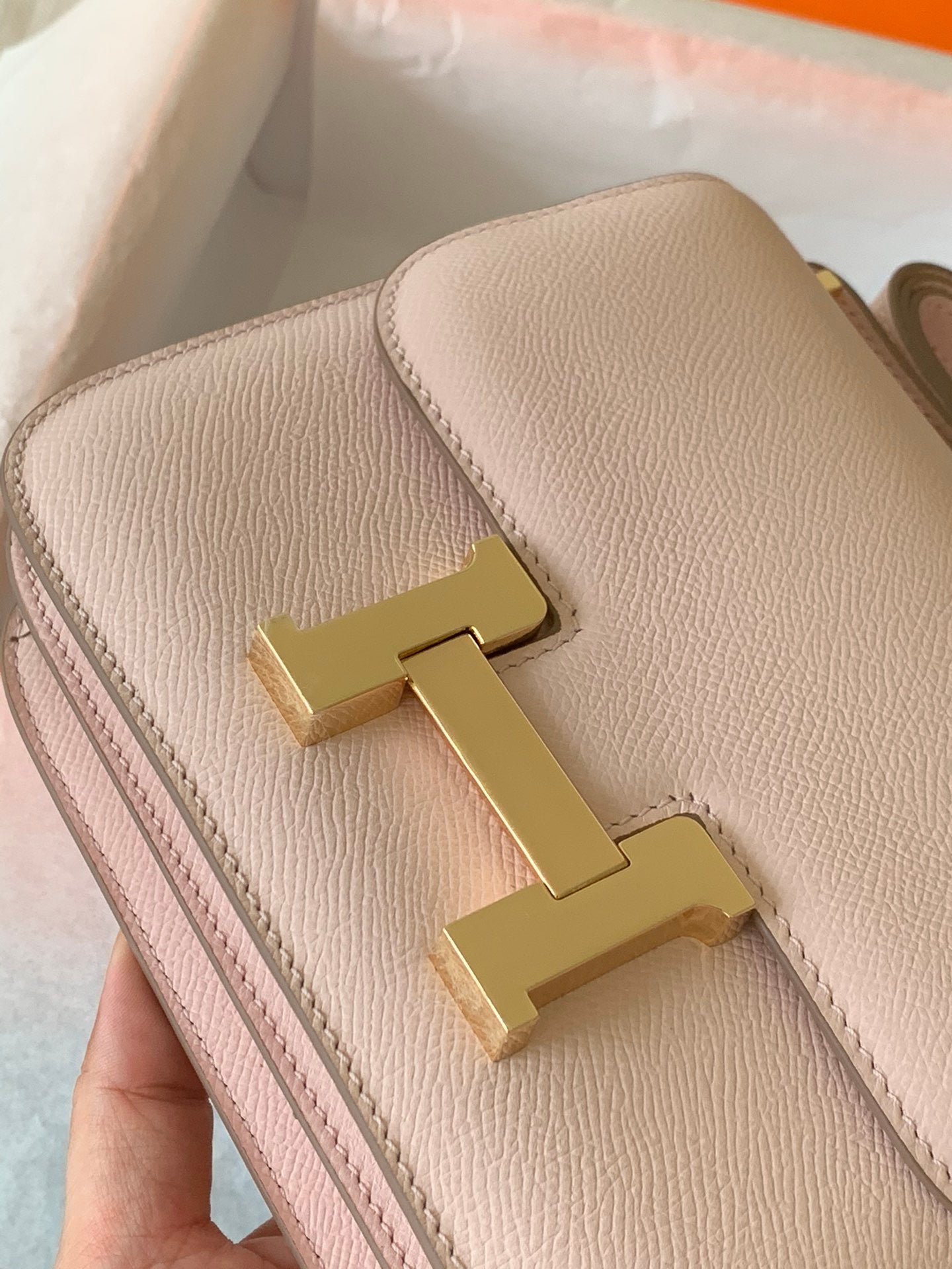 Hermes Constance bag powder