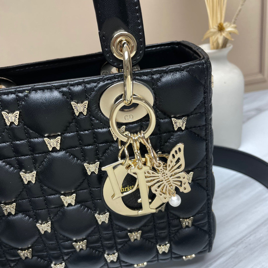 Small Dior Bag With Butterfly Cannage