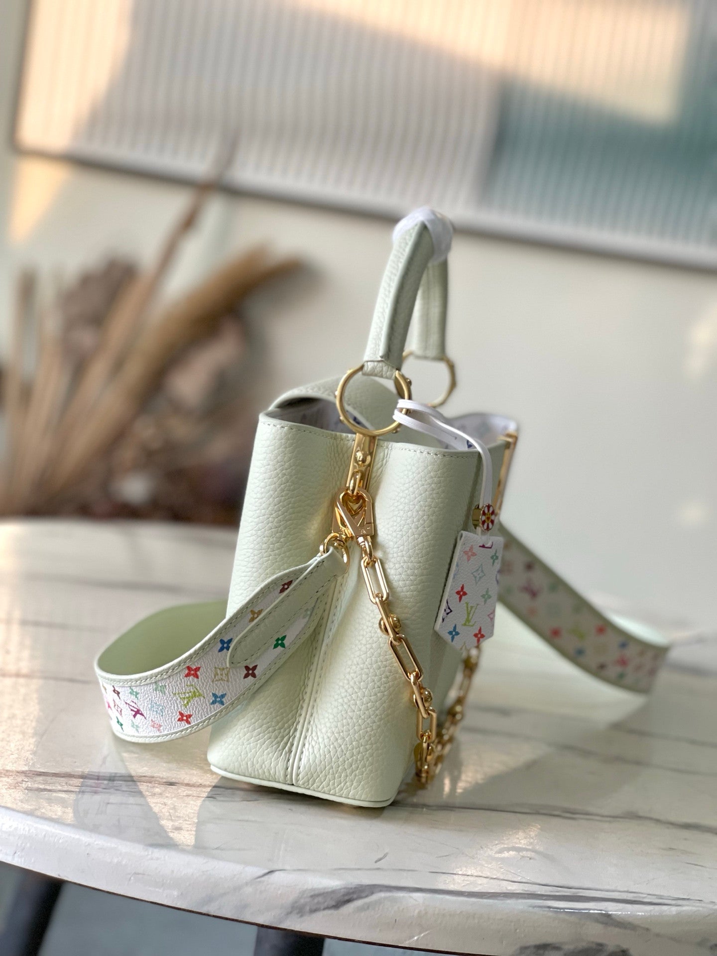 Capucines bag light green