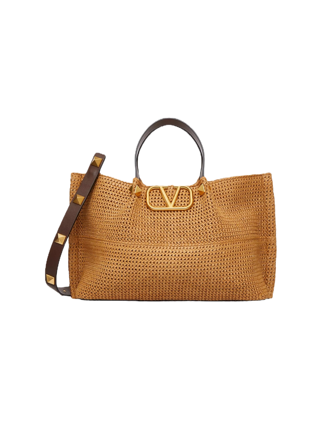 Valentino raffia shopper bag