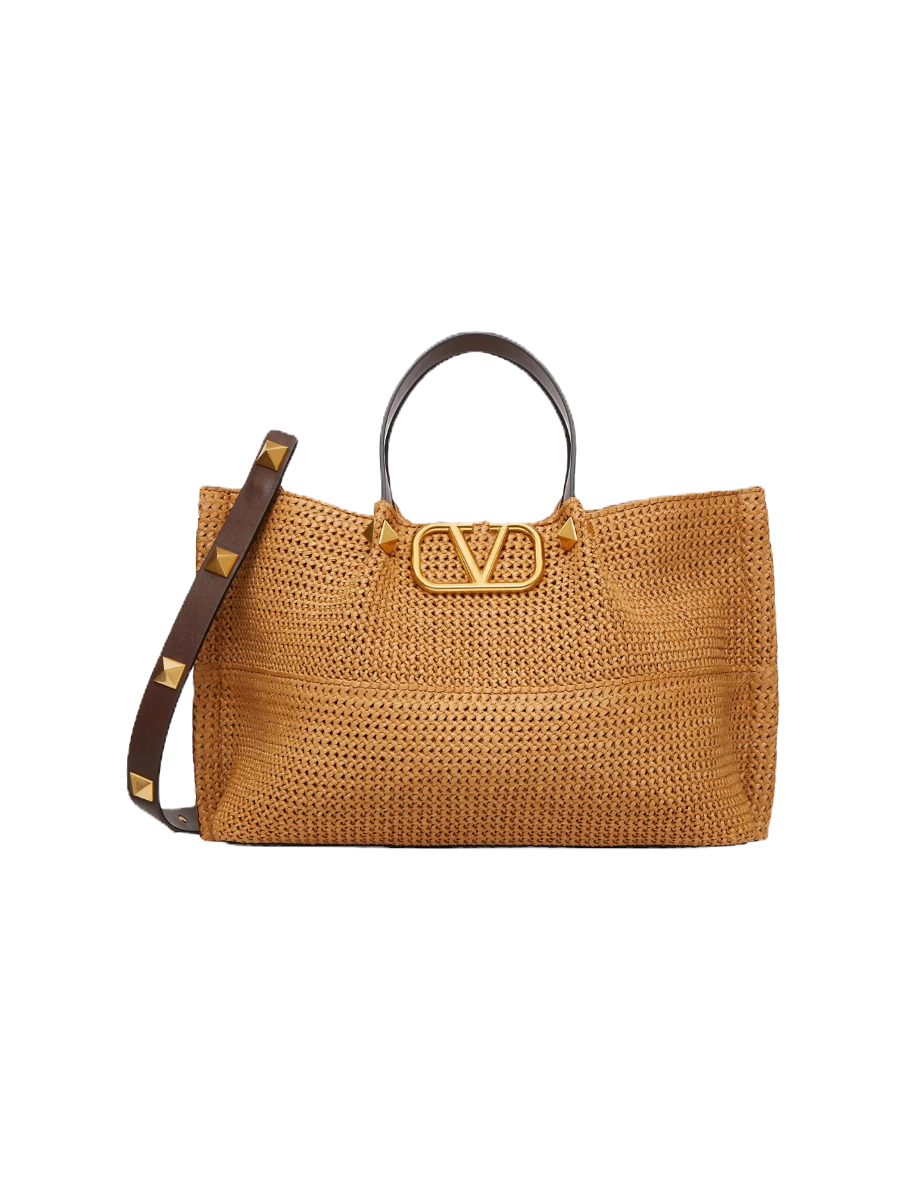 Valentino raffia shopper bag