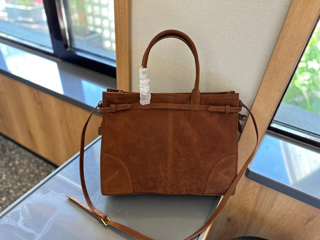Large Prada Suede Handbag