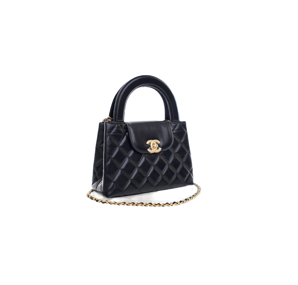 Chanel Kelly Shopping Bag Black Calfskin