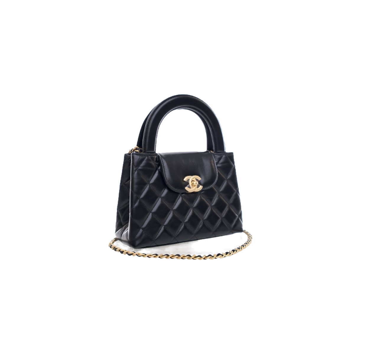 Chanel Kelly Shopping Bag Black Calfskin