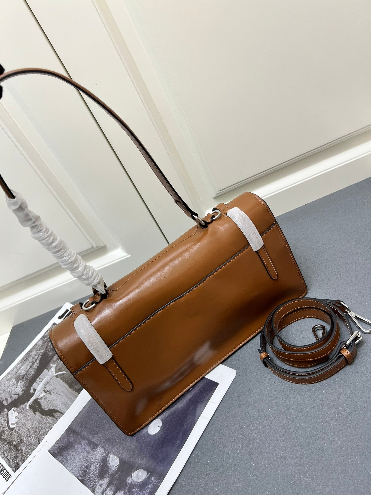 Prada brown leather bag