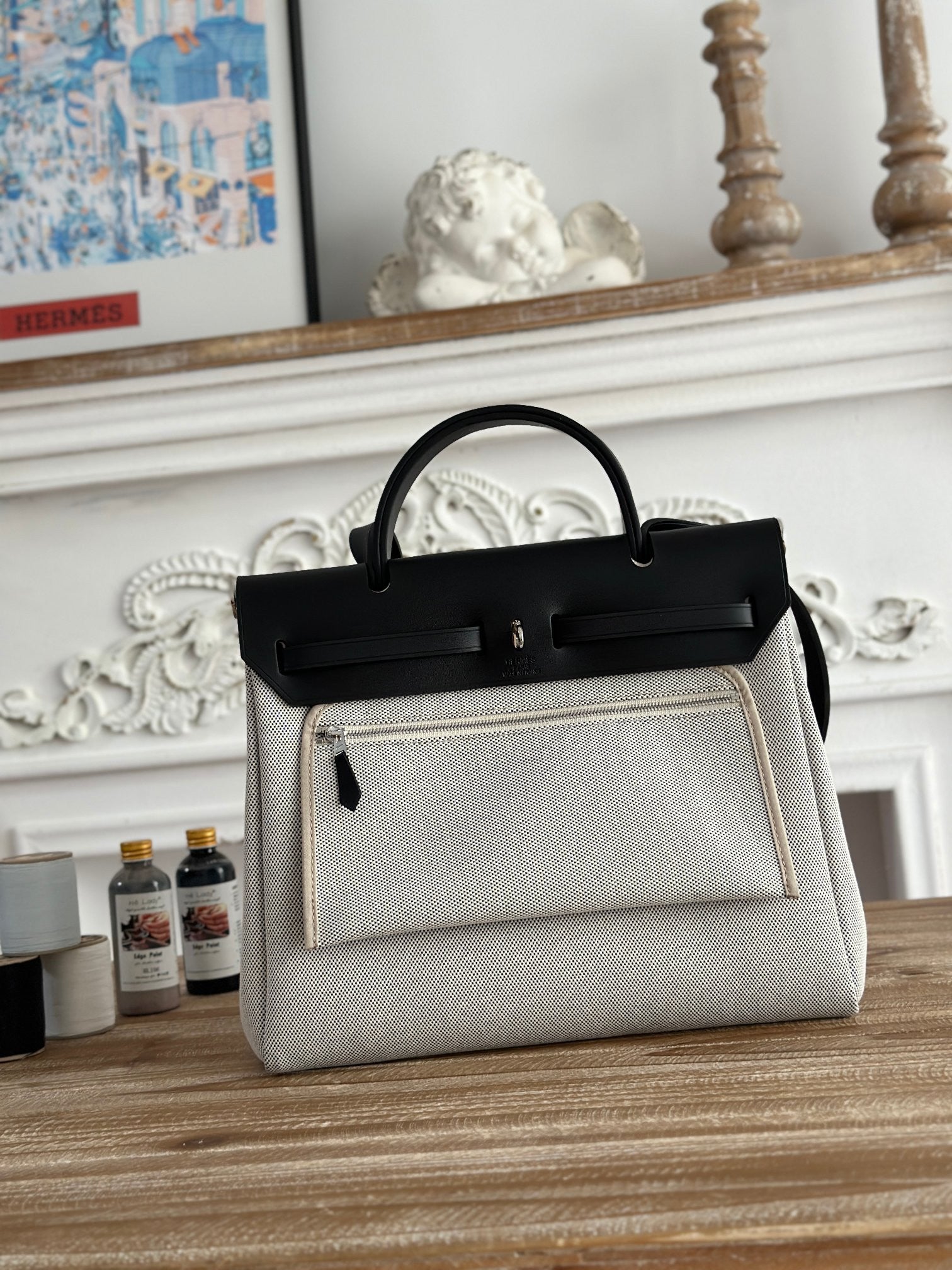 Herbag leather handbag