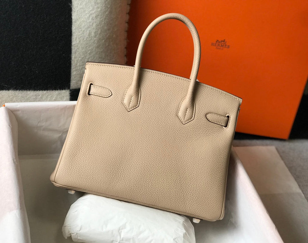 Hermes Birkin în trench Togo