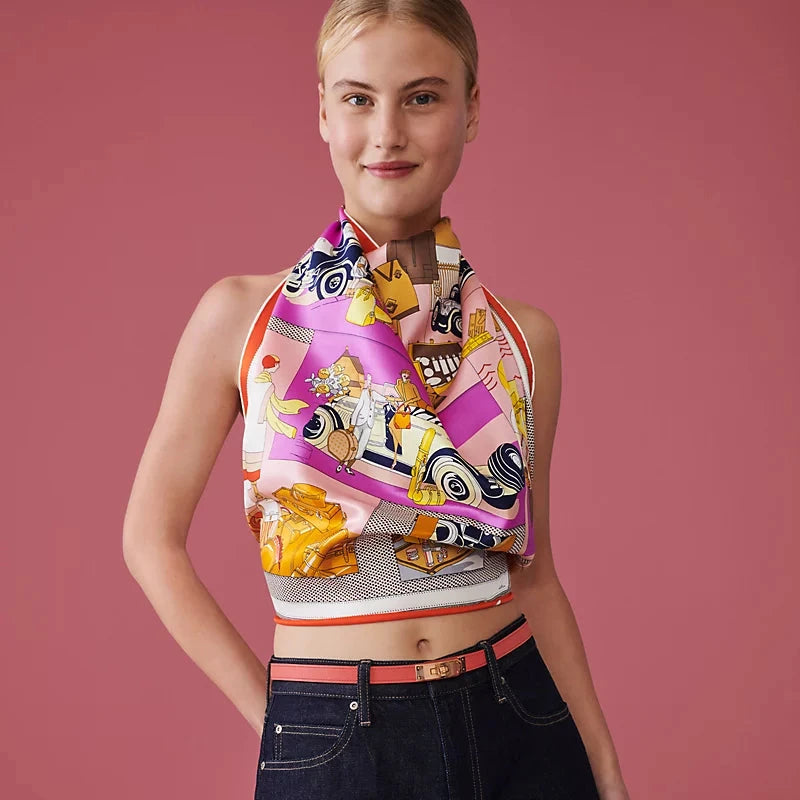 Hermes scarf silk