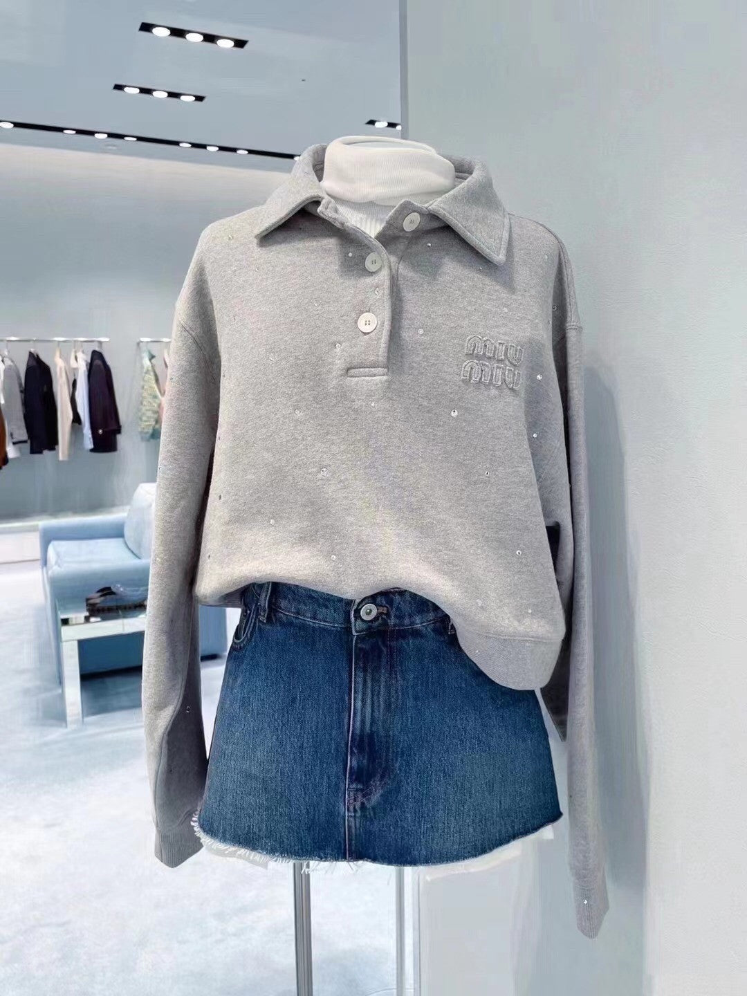 Miu Miu Sweater Grey