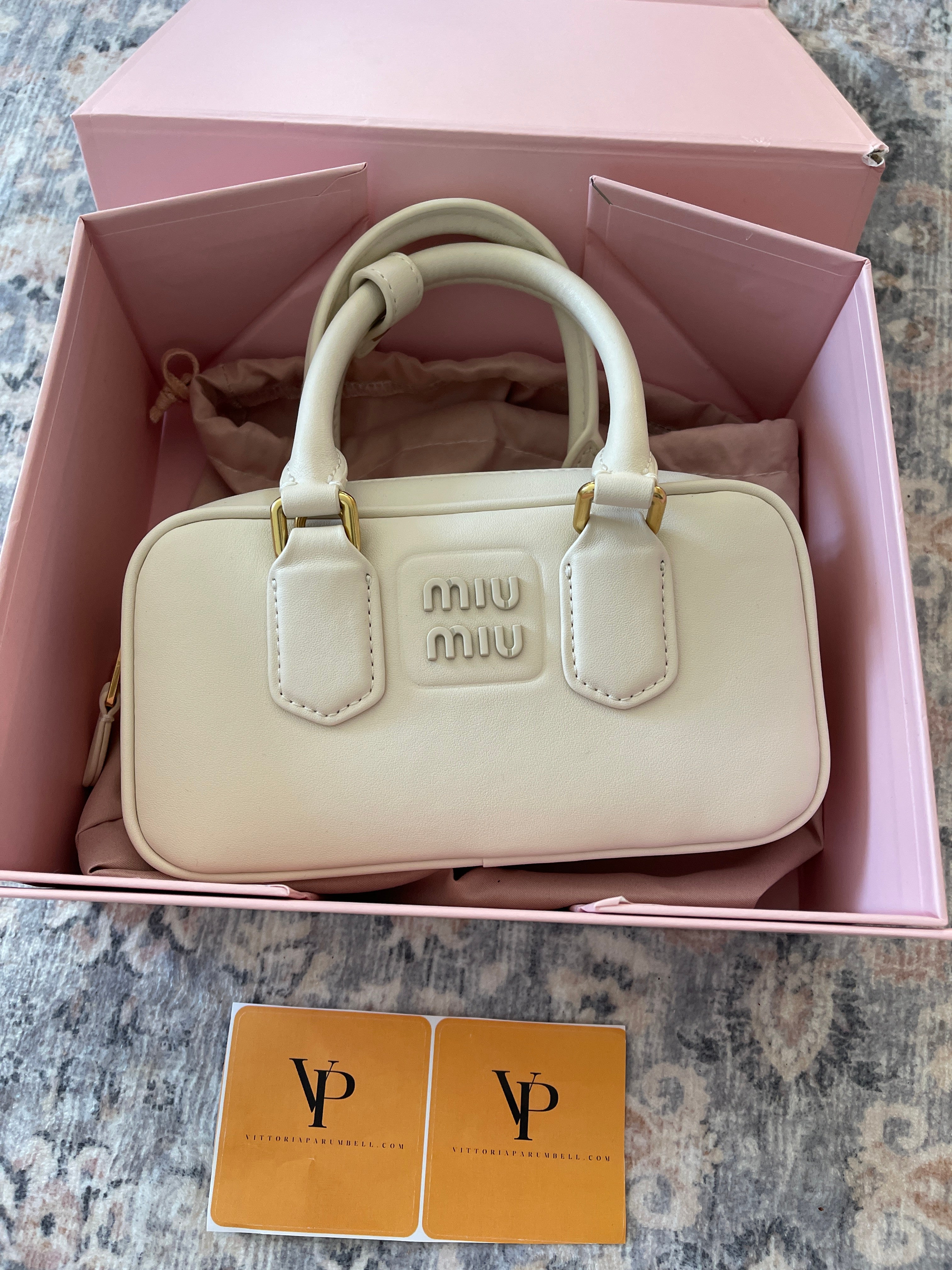 Miu Miu Arcadie white bag
