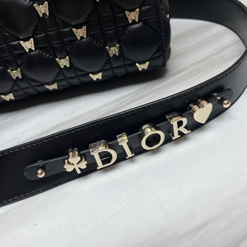 Small Dior Bag With Butterfly Cannage