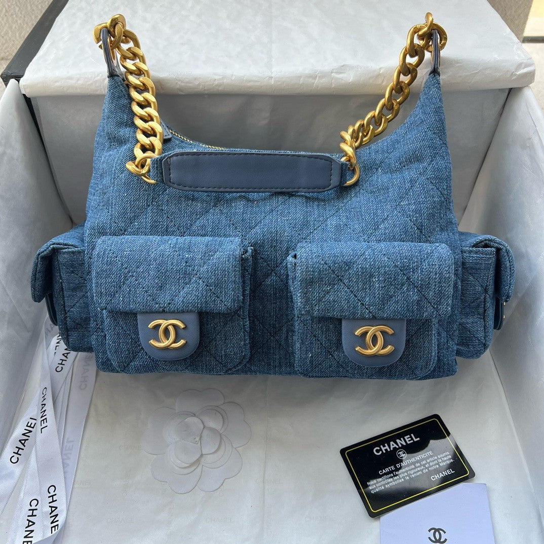 Chanel Hobo Purse Denim