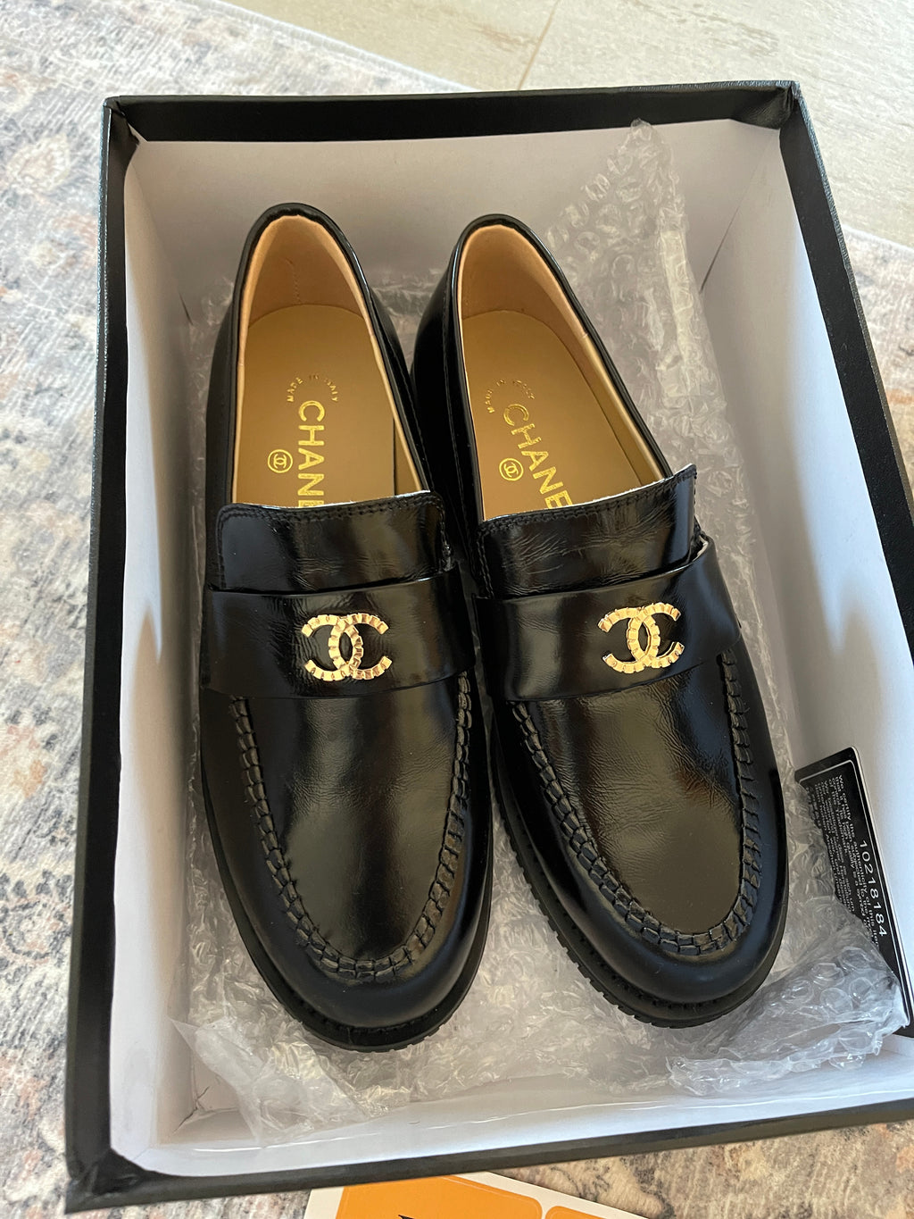 Mocasini din piele Chanel