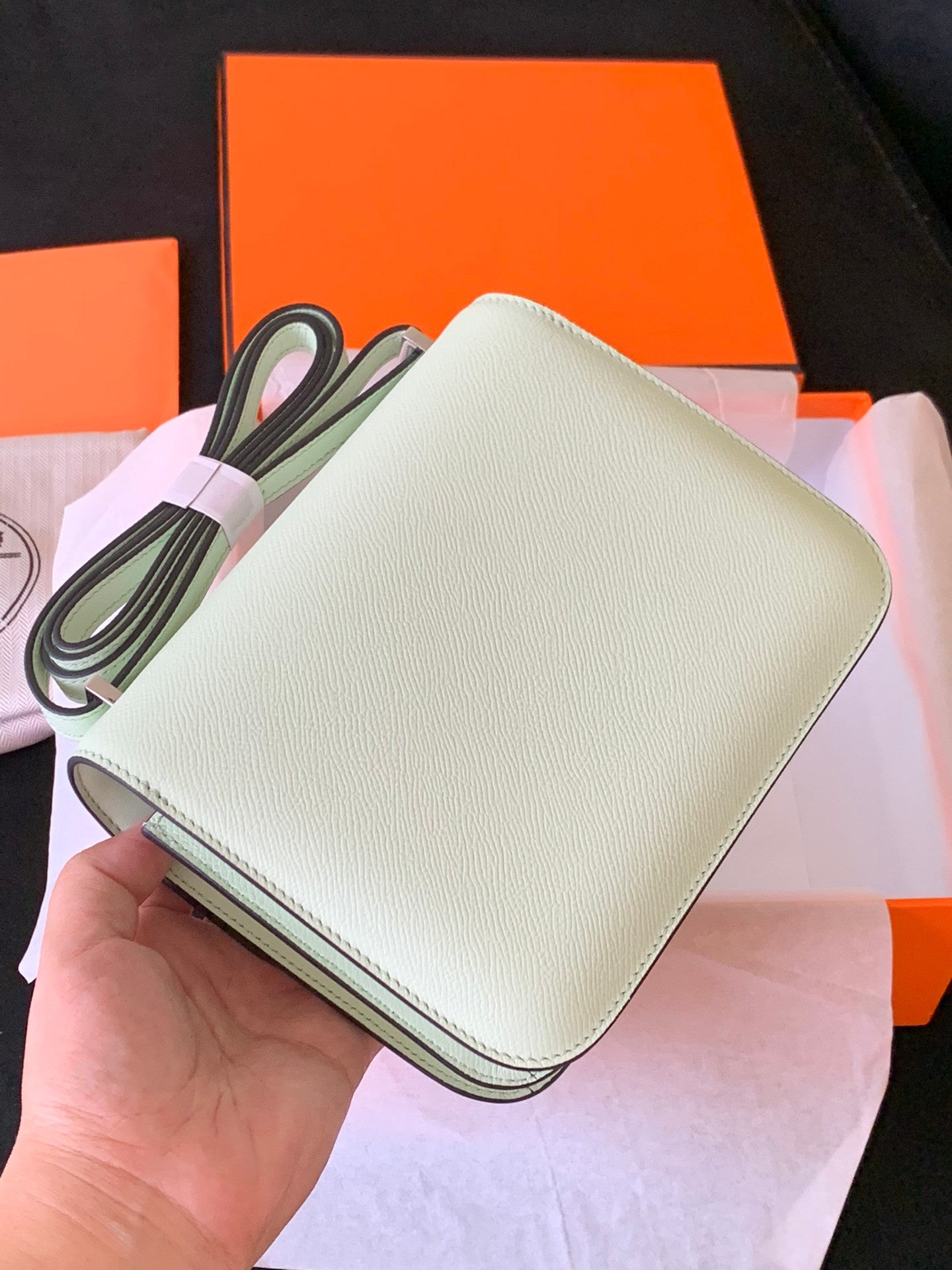 Hermes Constance bag green