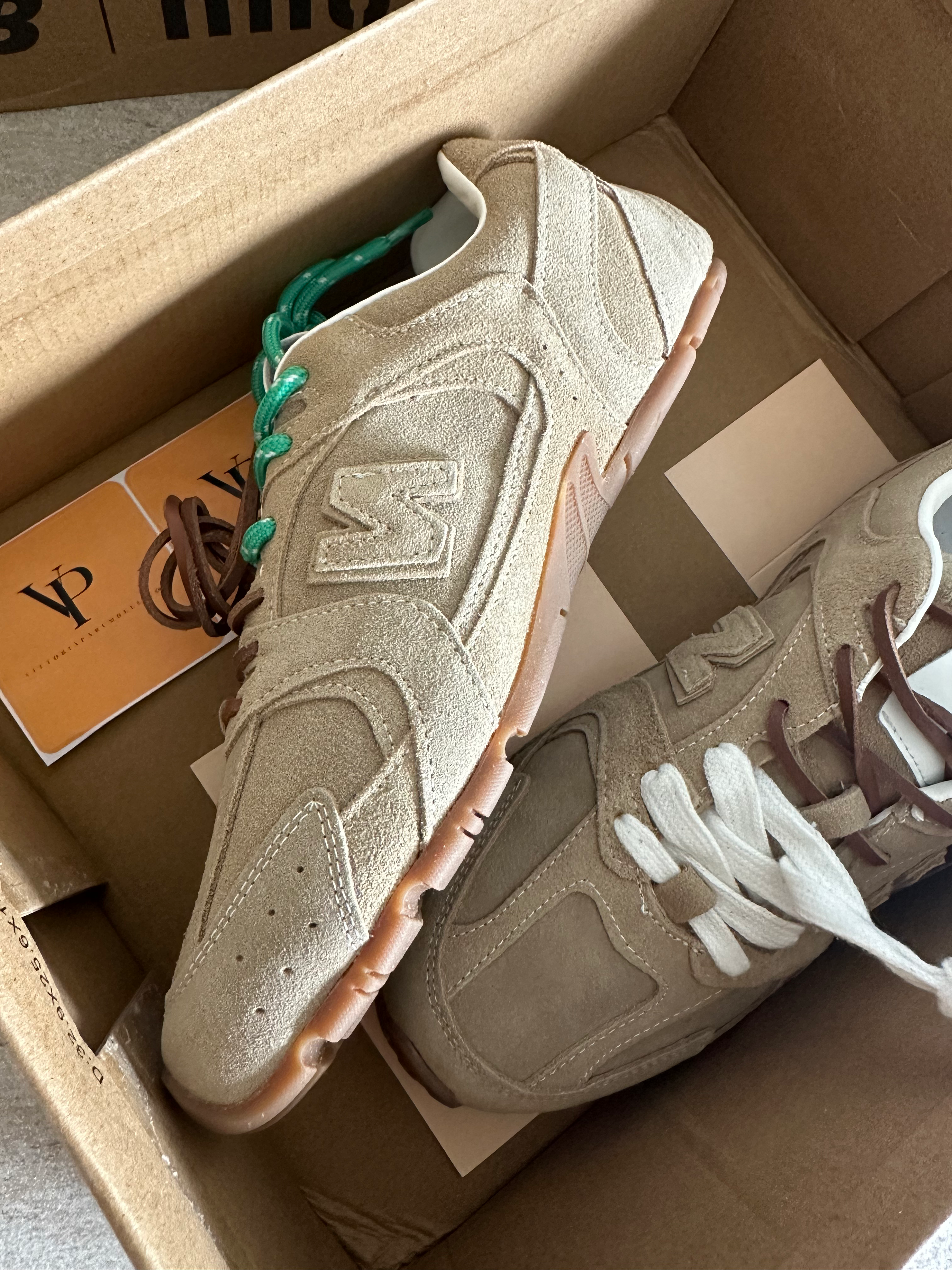 New Balance X Miu Miu 530 SL suede sneakers