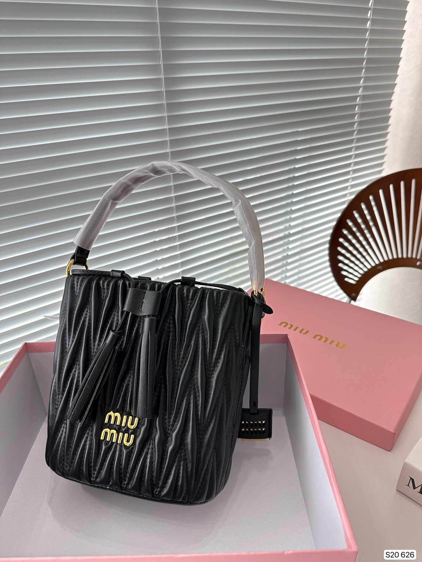 MIU MIU Nappa Bucket Bag