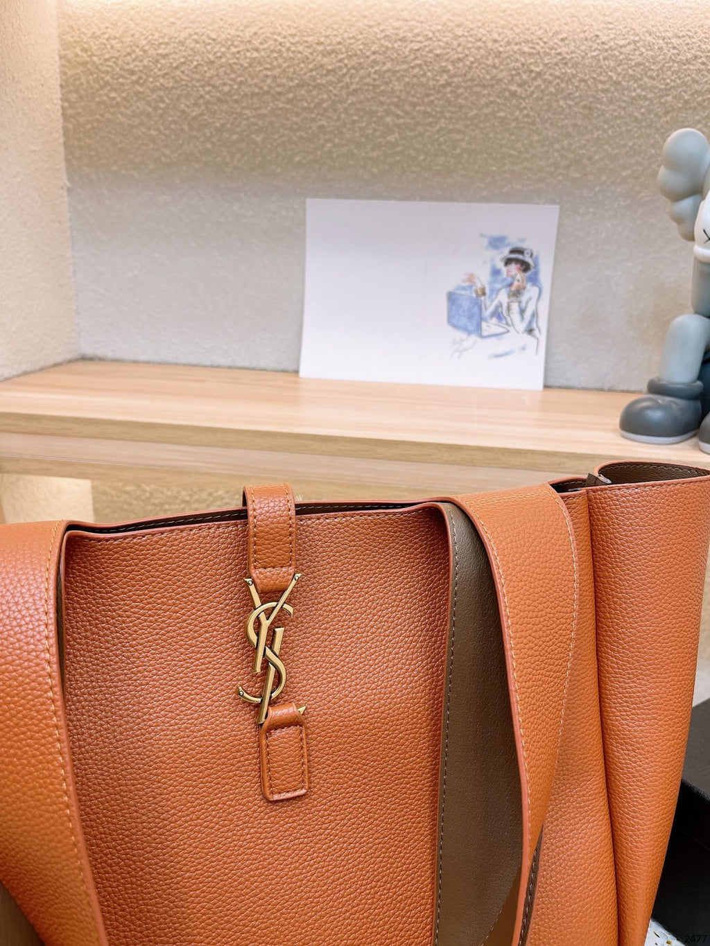 YSL Bea In Grained Leather