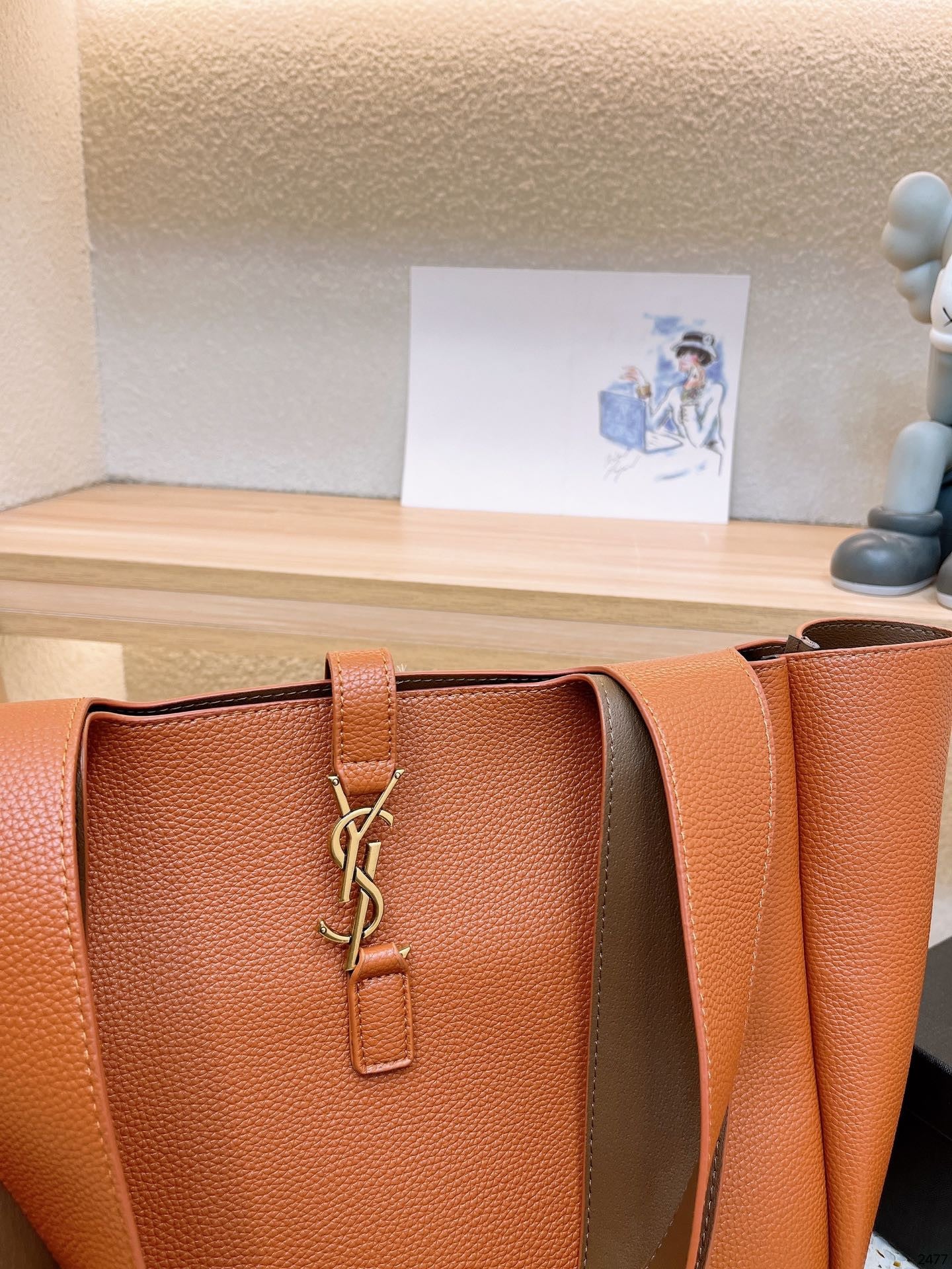 YSL Bea In Grained Leather