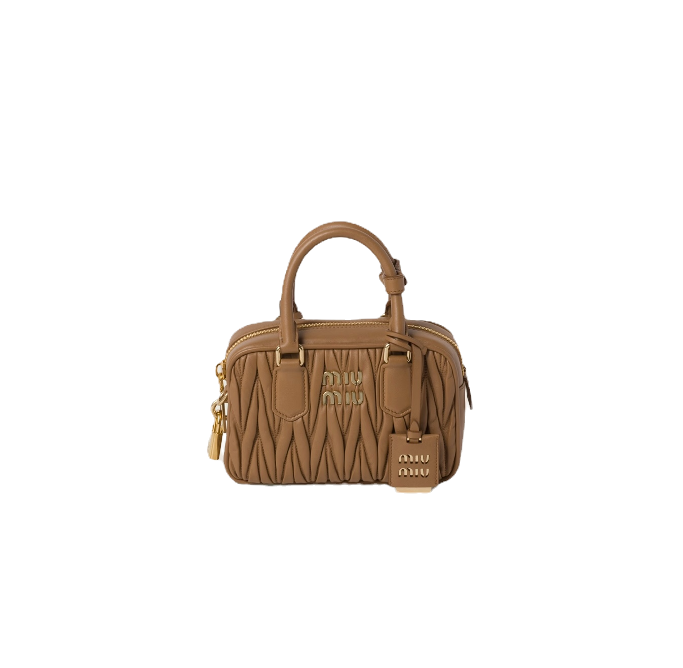 Miu Miu caramel matelasse bag