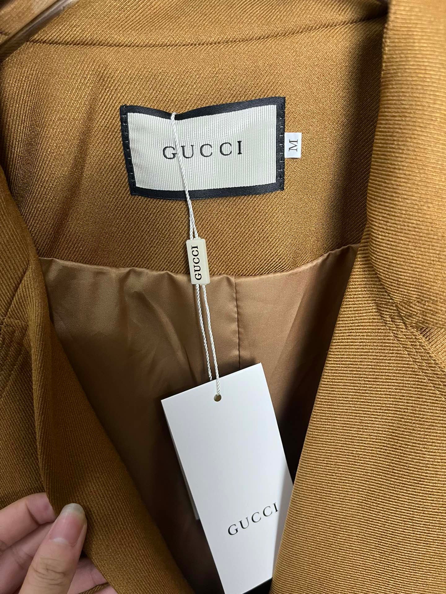 Gucci Coat In Camel
