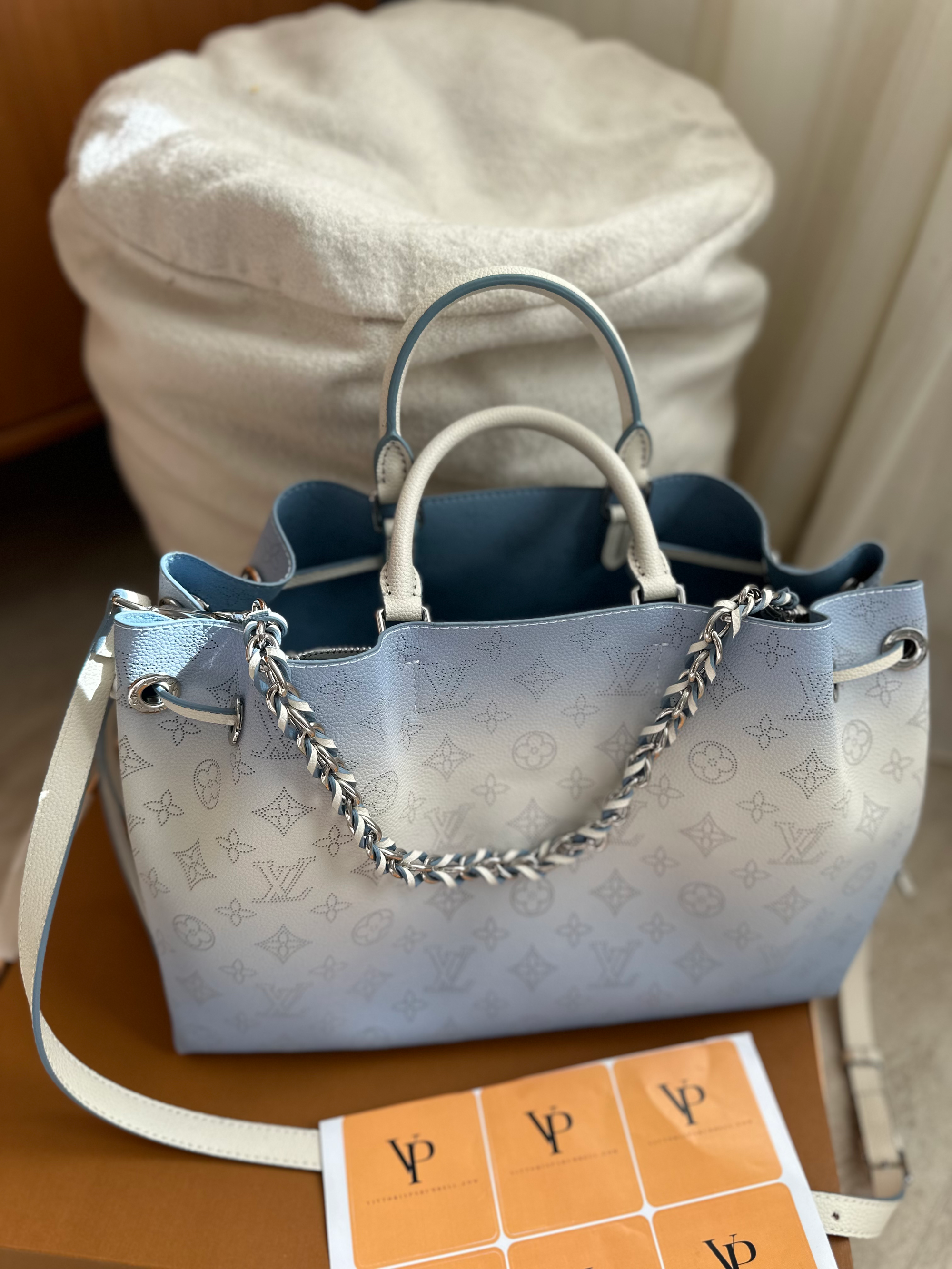 Louis Vuitton tote bag blue