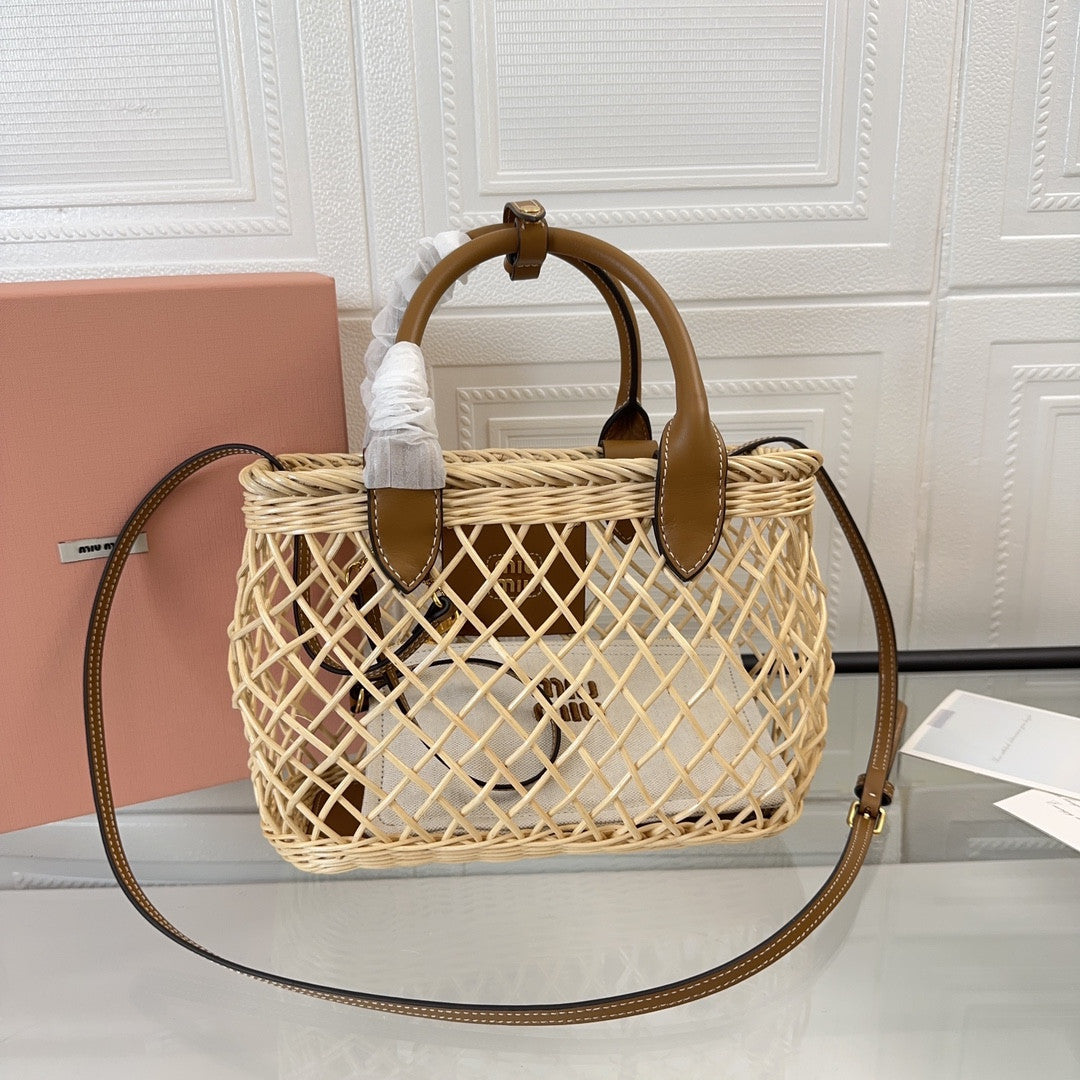 Miu Miu straw bag