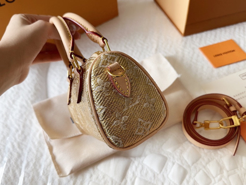 LV Speedy Nano 17 Gold