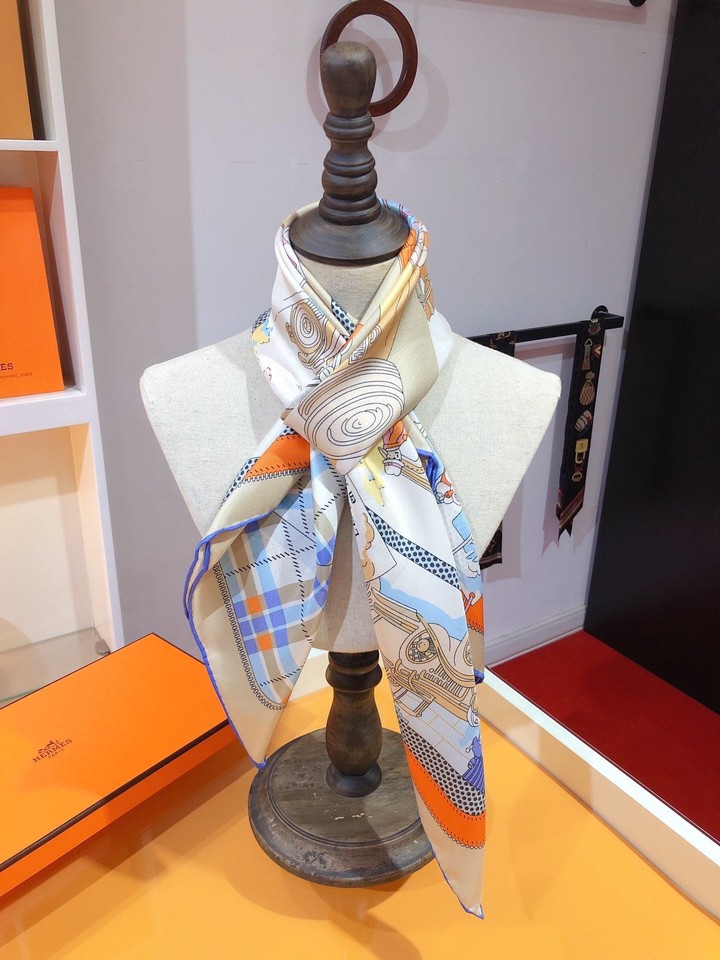 Hermes silk shawl