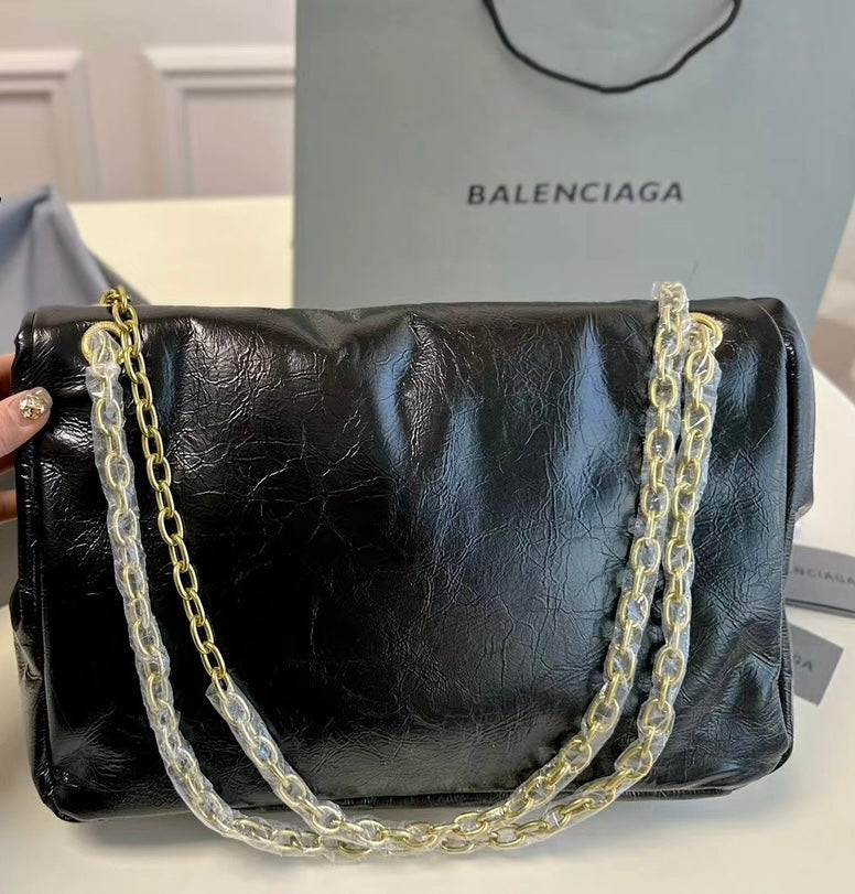 Balenciaga Monaco Chain Bag in Black