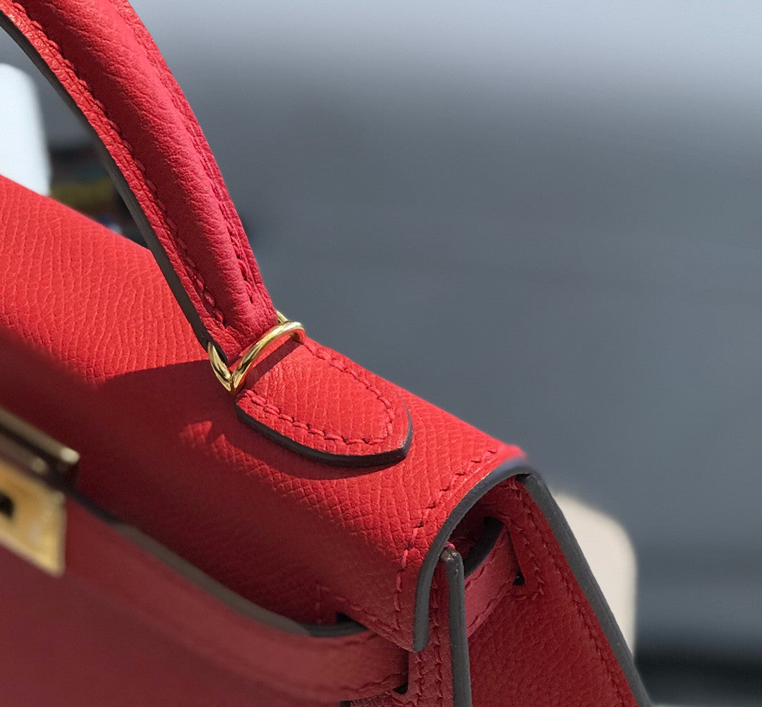 Hermes Kelly Mini In Red