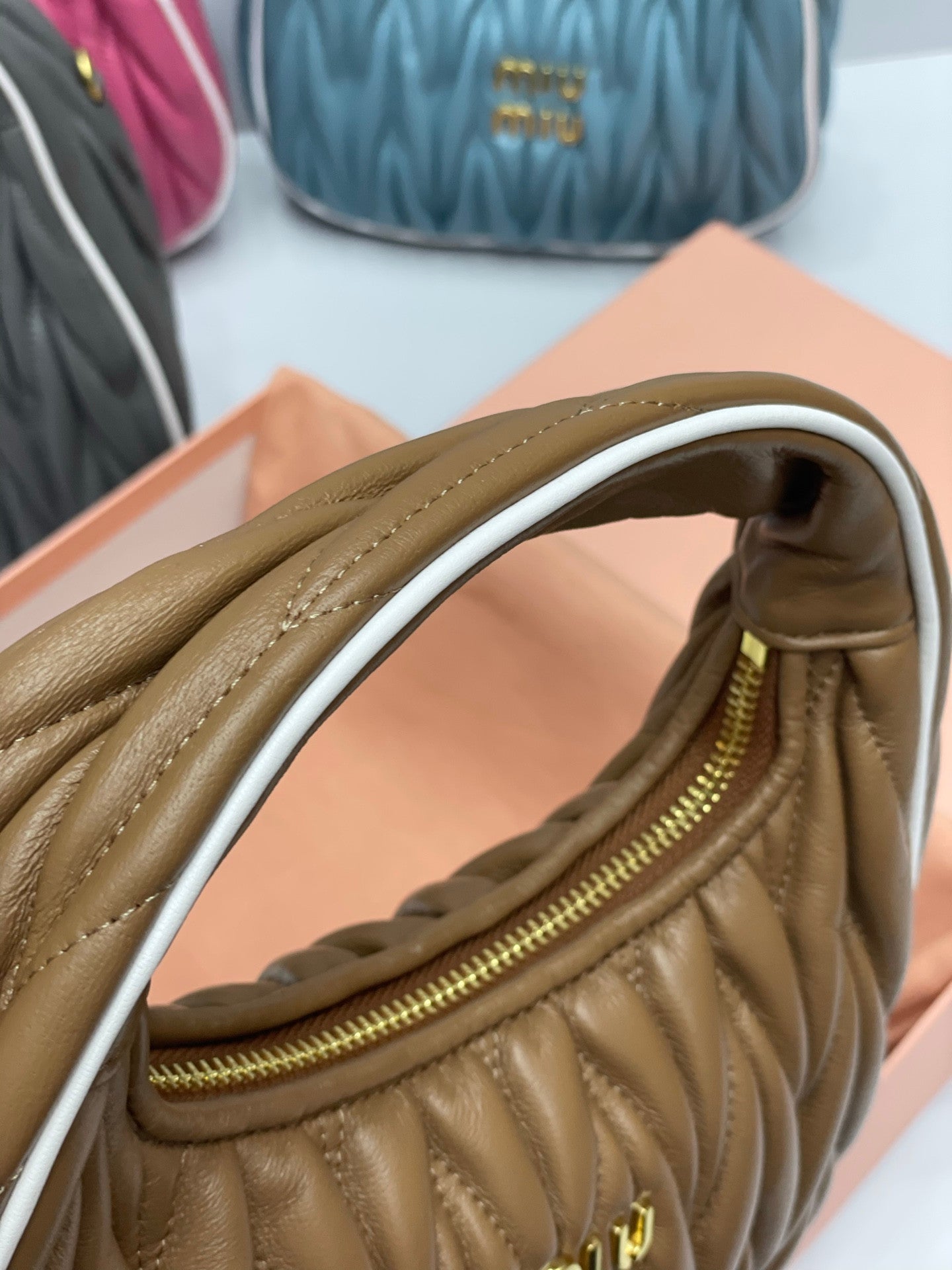 Miu Miu wander hobo brown