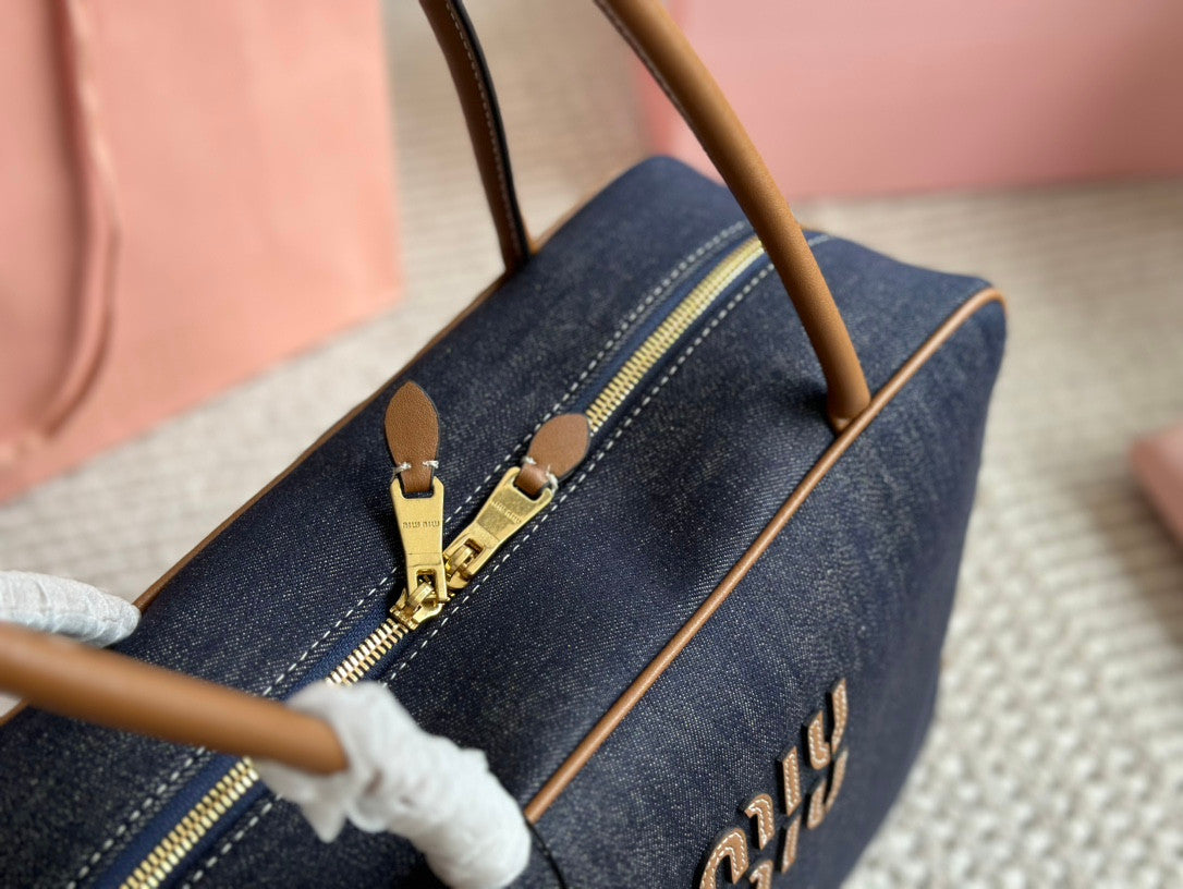 Miu Miu Beau Bag In Denim