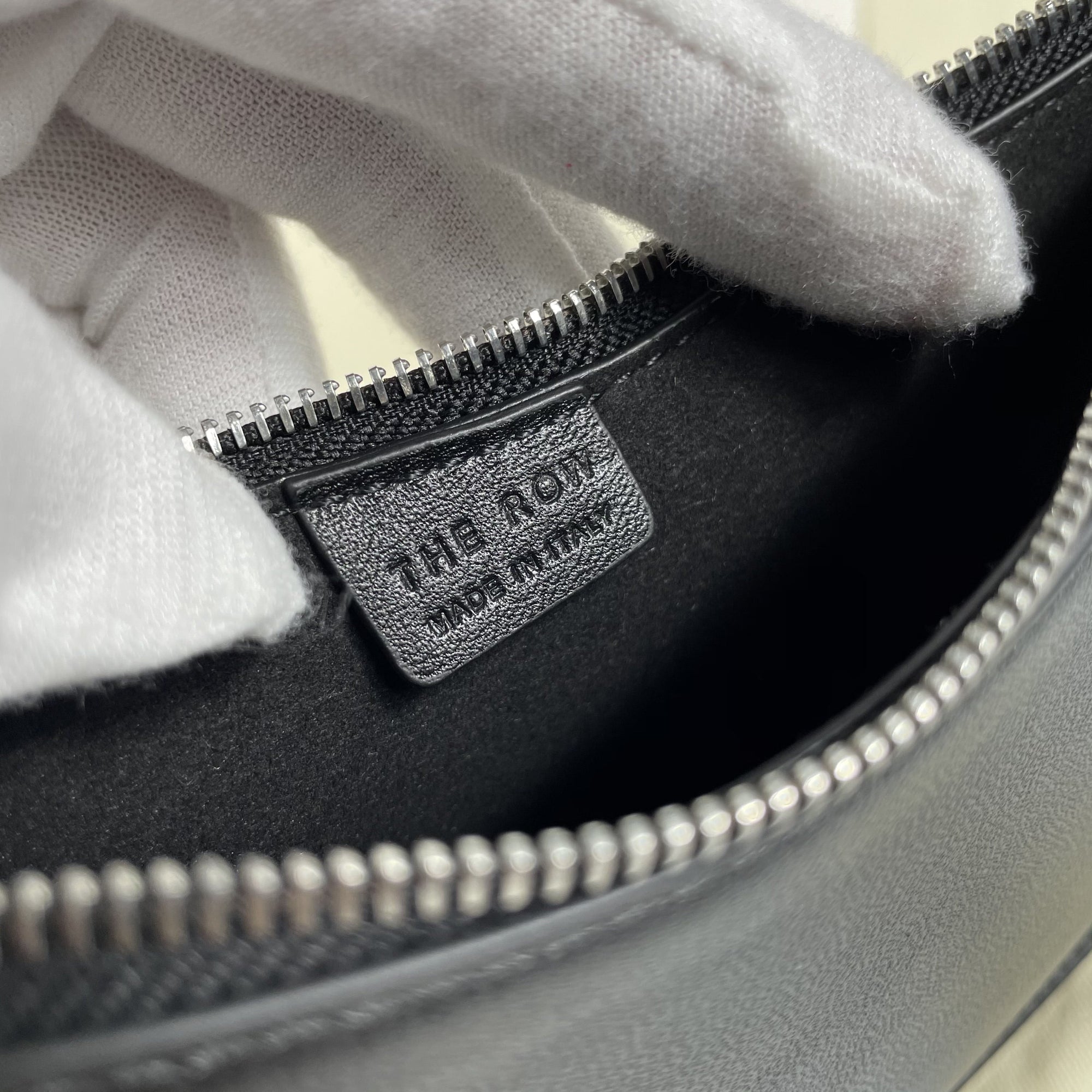 The Row Half Moon Bag in Leather