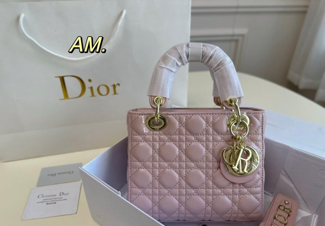 Lady Dior Bag in Pearlscent Pink