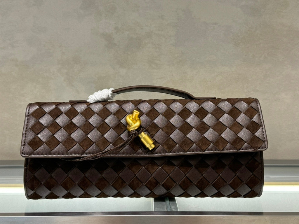 Bottega Veneta clutch brown